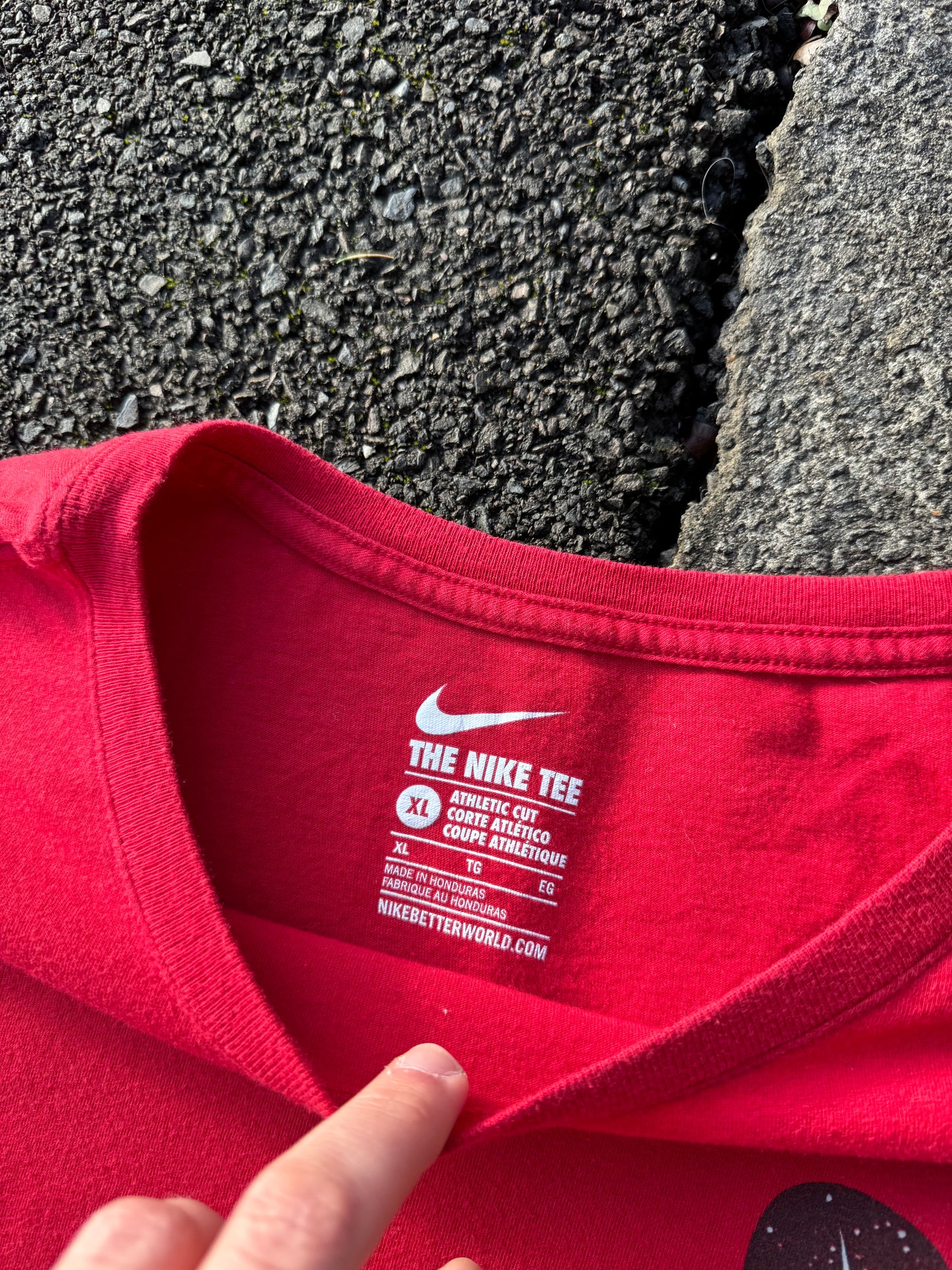 Red Nike Air Graphic Tee