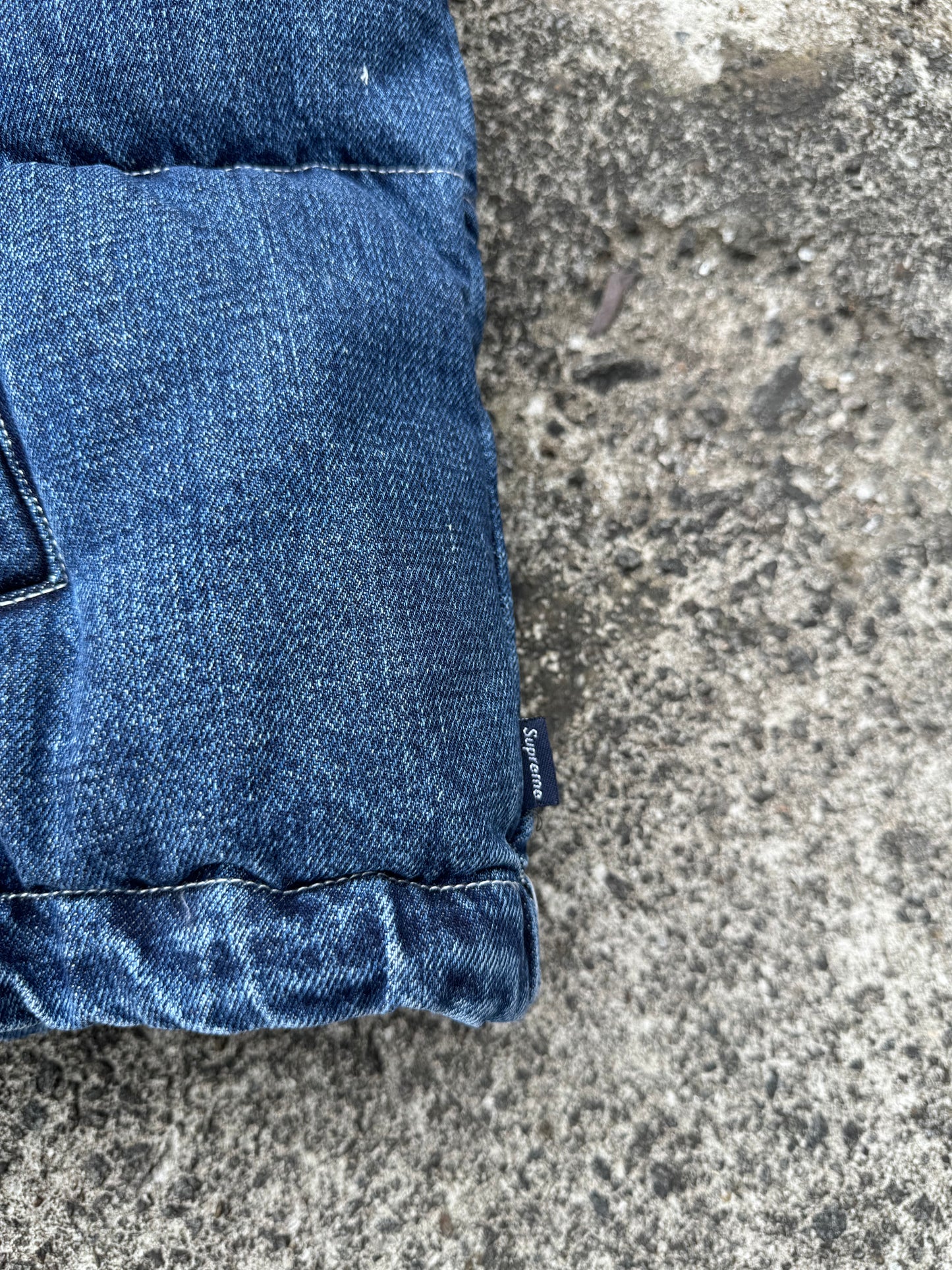 Nike x Supreme Denim Puffer Vest