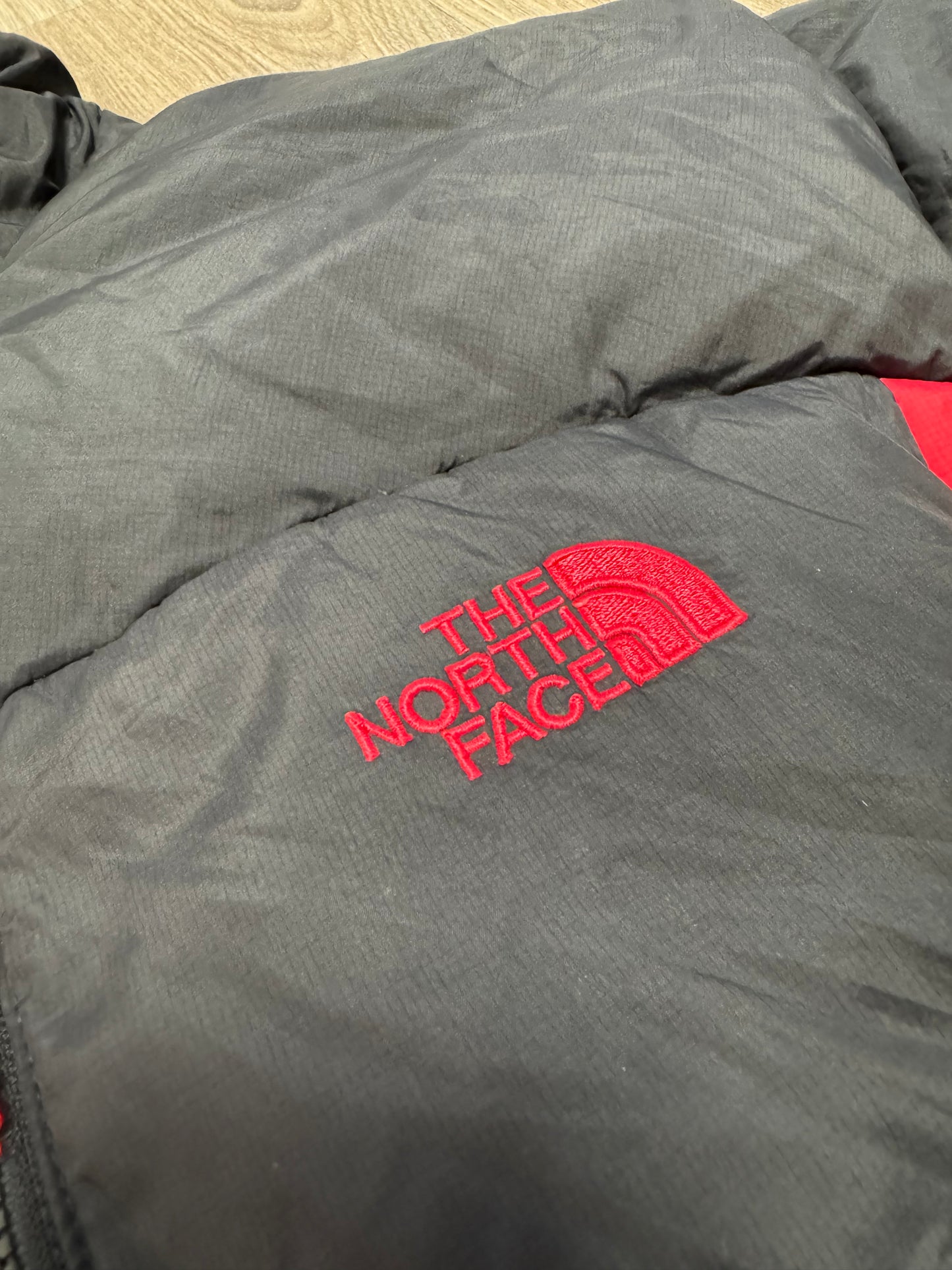 Red North Face Puffer Coat
