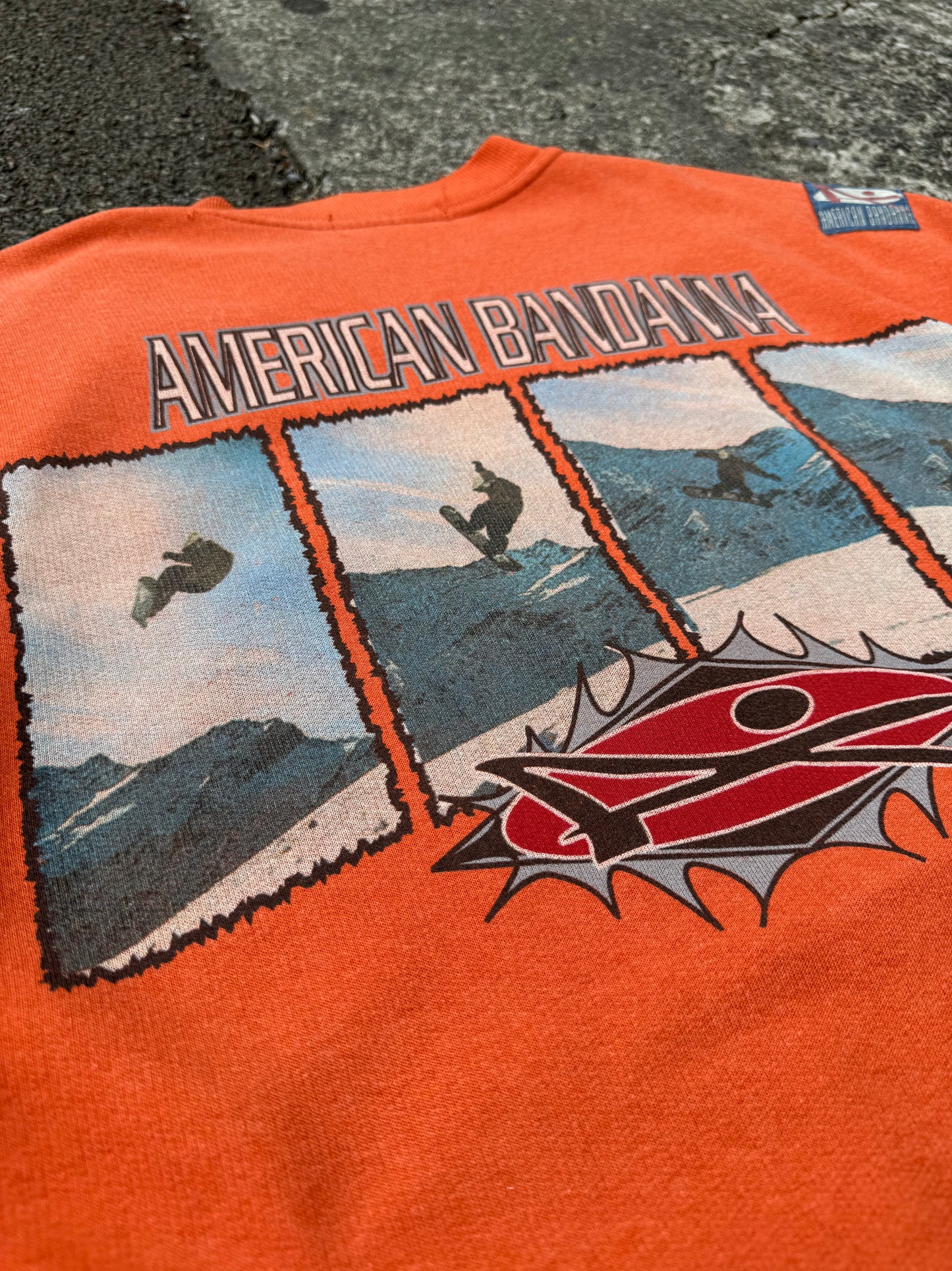 Orange American Bandana Sweatshirt