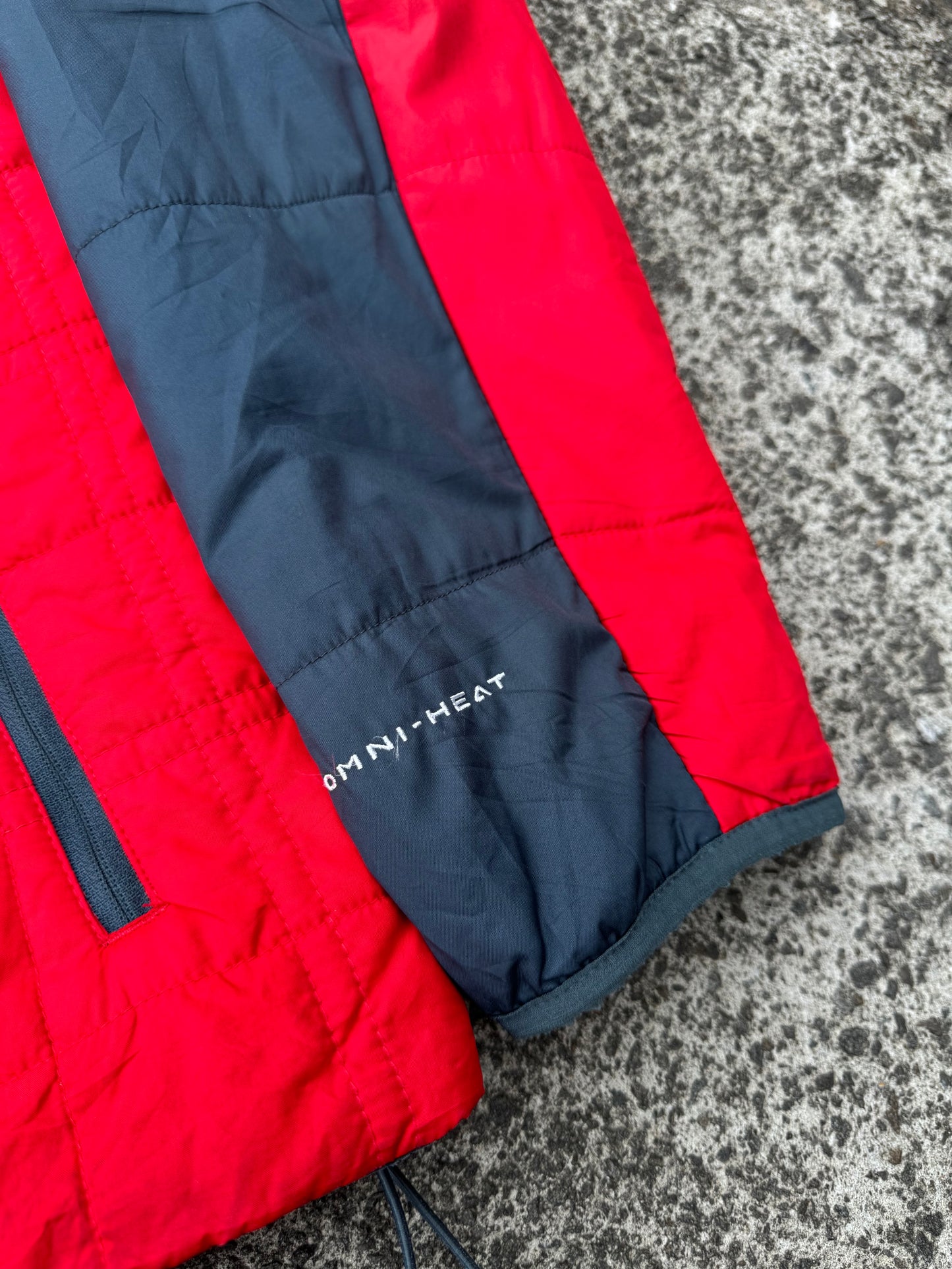 Columbia Red Omni-Heat Micropuff Jacket