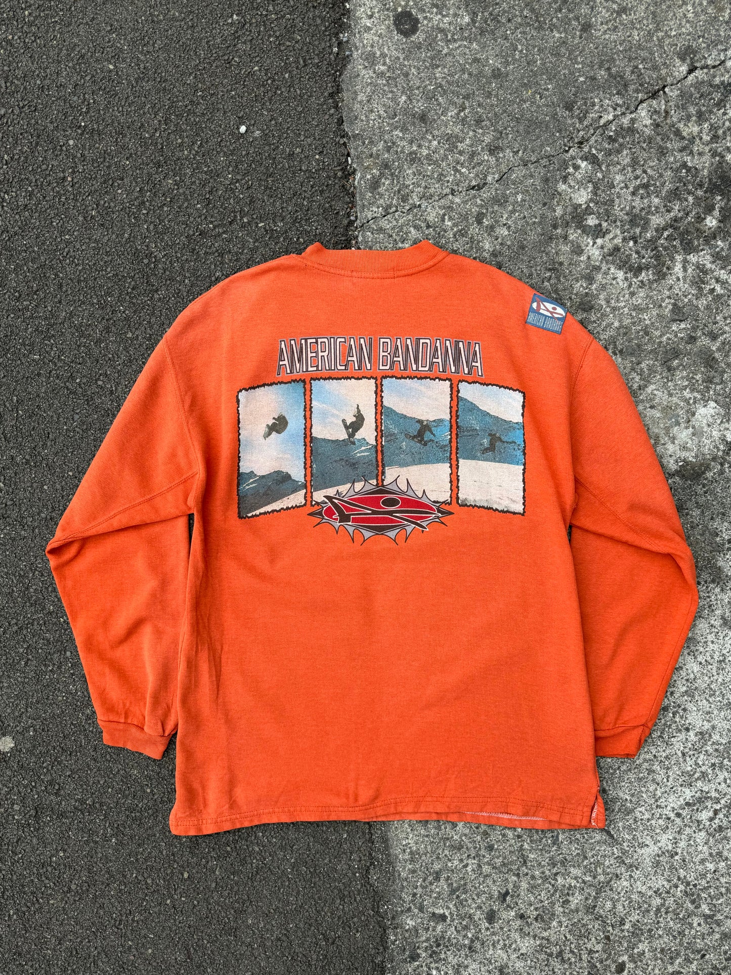 Orange American Bandana Sweatshirt