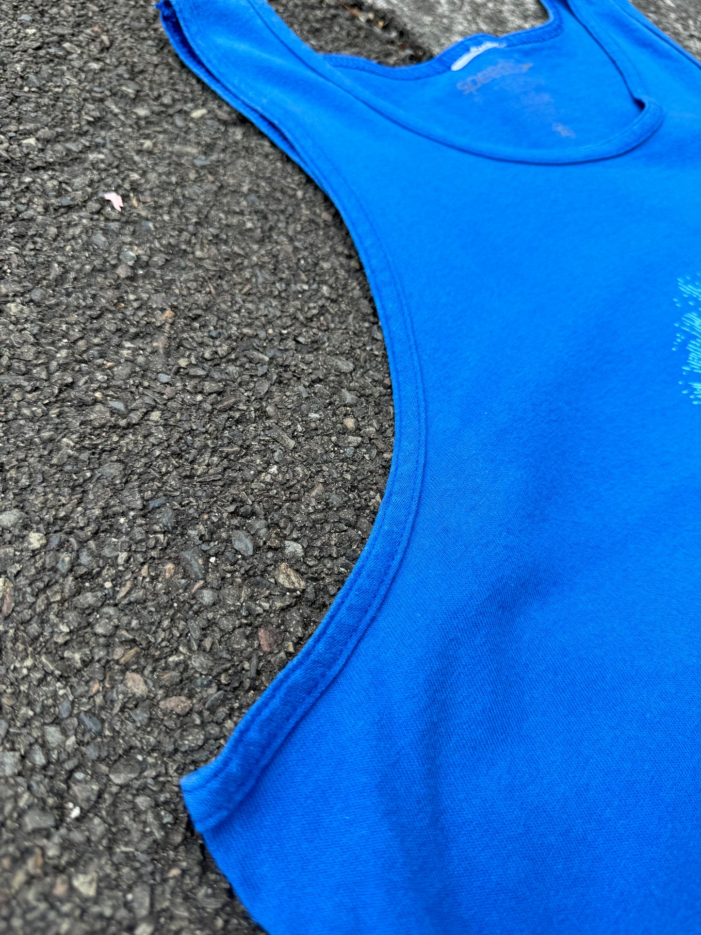 Vintage Blue Speedo Surf Vest