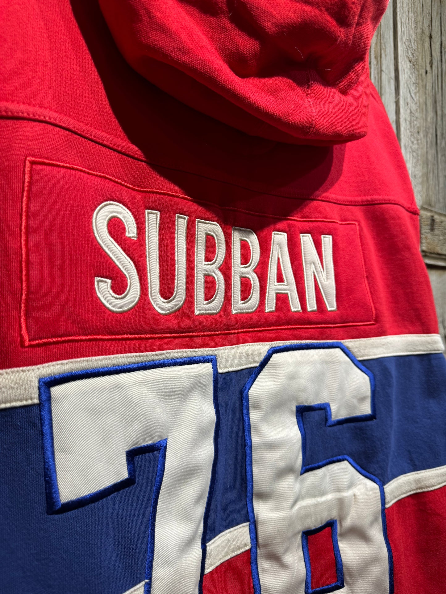 Vintage Montreal Canadiens Sonnan 76 Jersey Hoodie