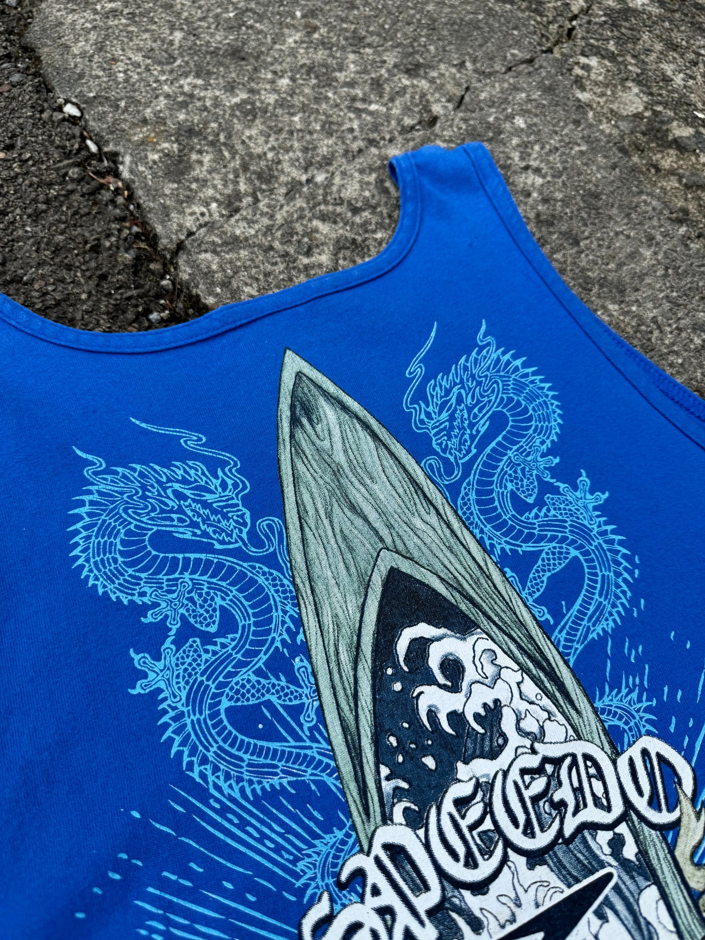 Vintage Blue Speedo Surf Vest