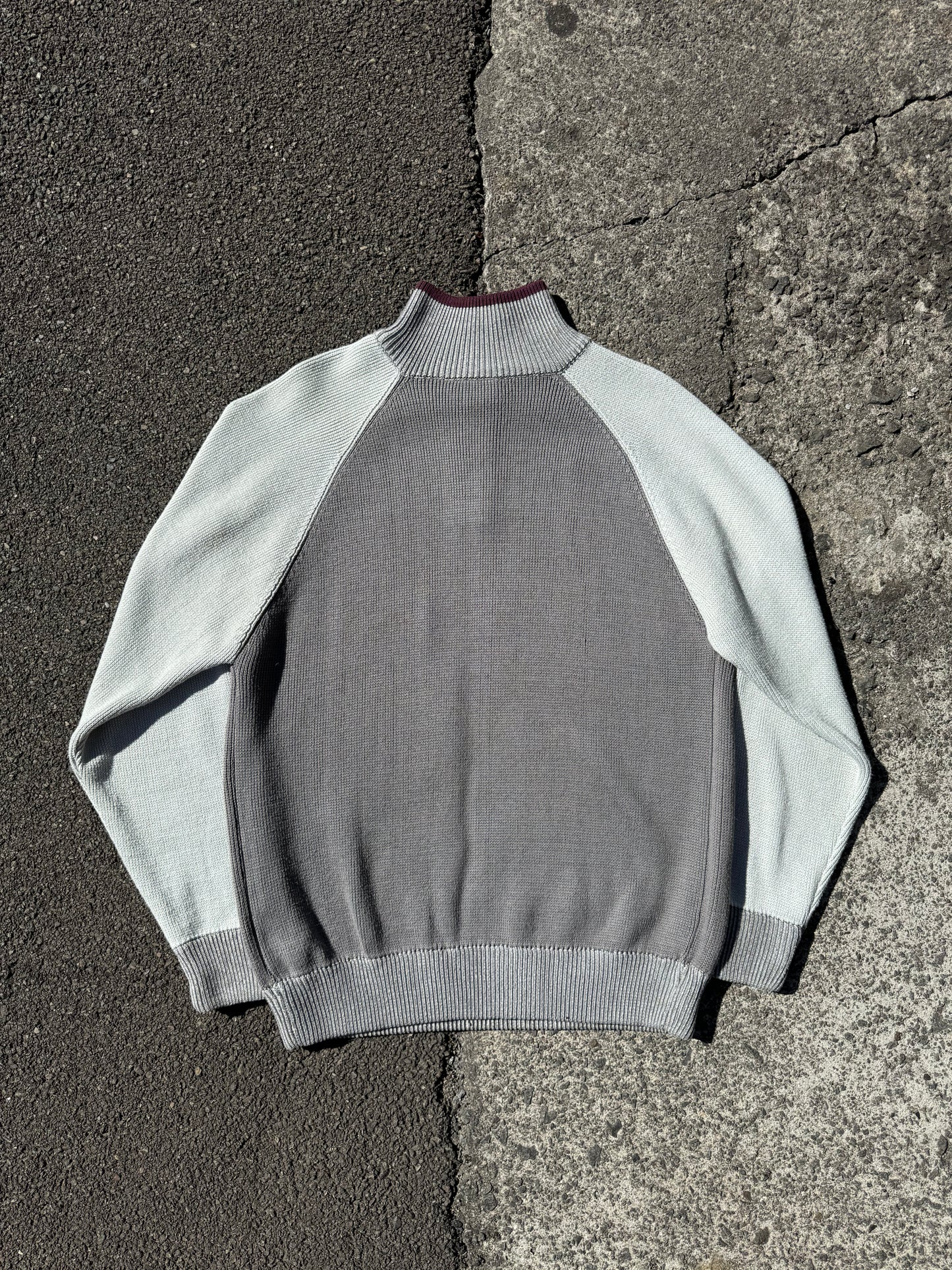 Quiksilver 1/4 Zip Knit Jumper Y2K