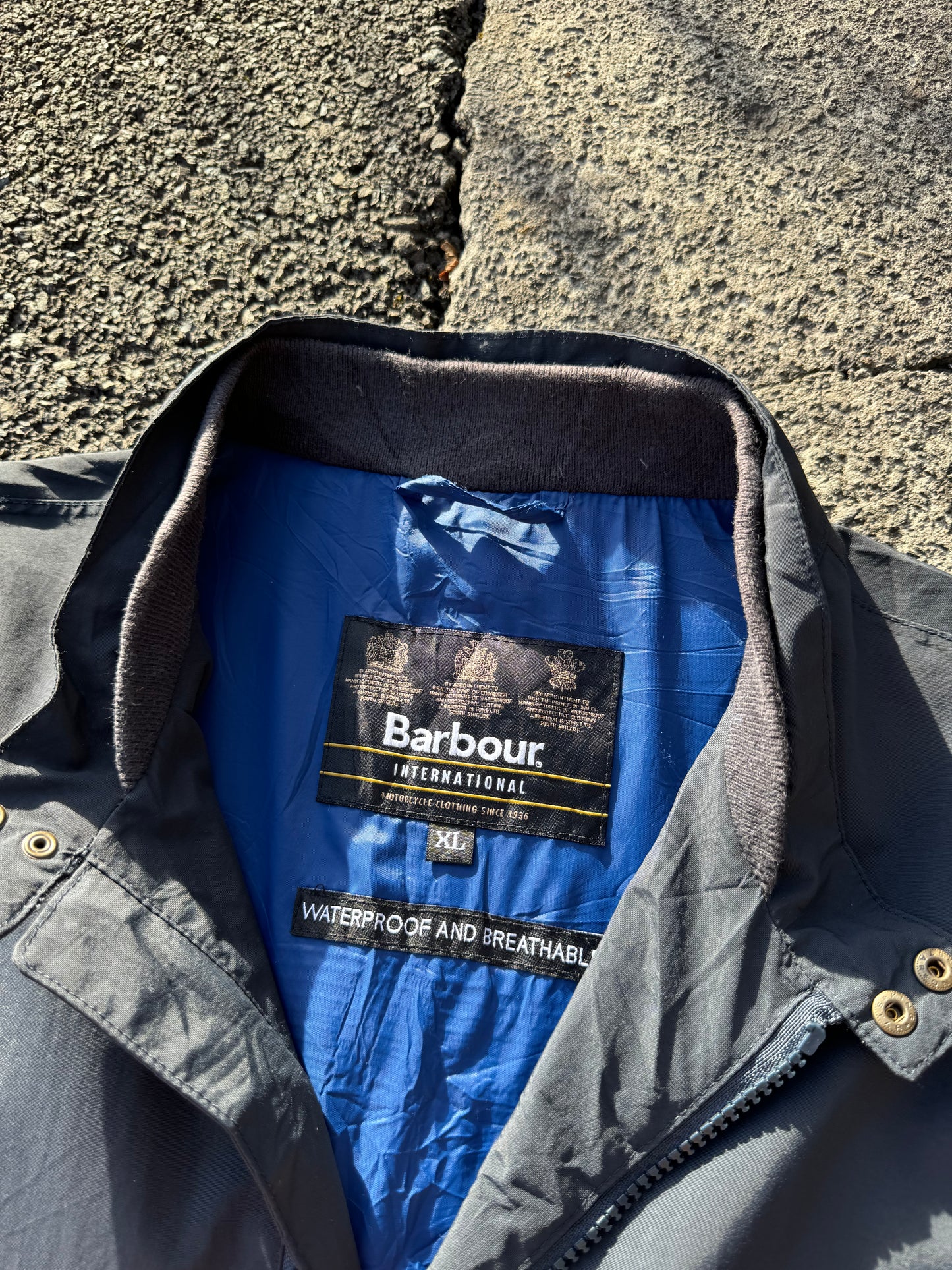 Barbour Navy Runnel Bomber Jacket