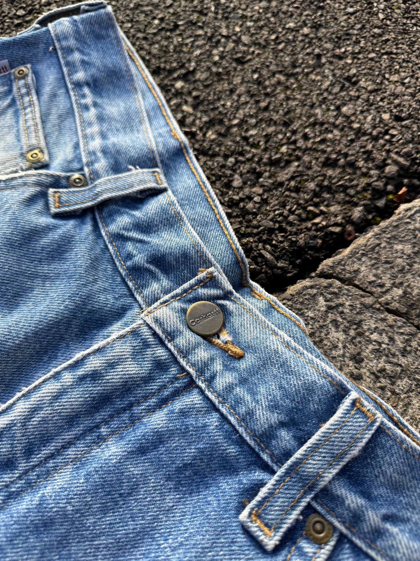 Vintage Carhartt Blue Check Lined Jeans