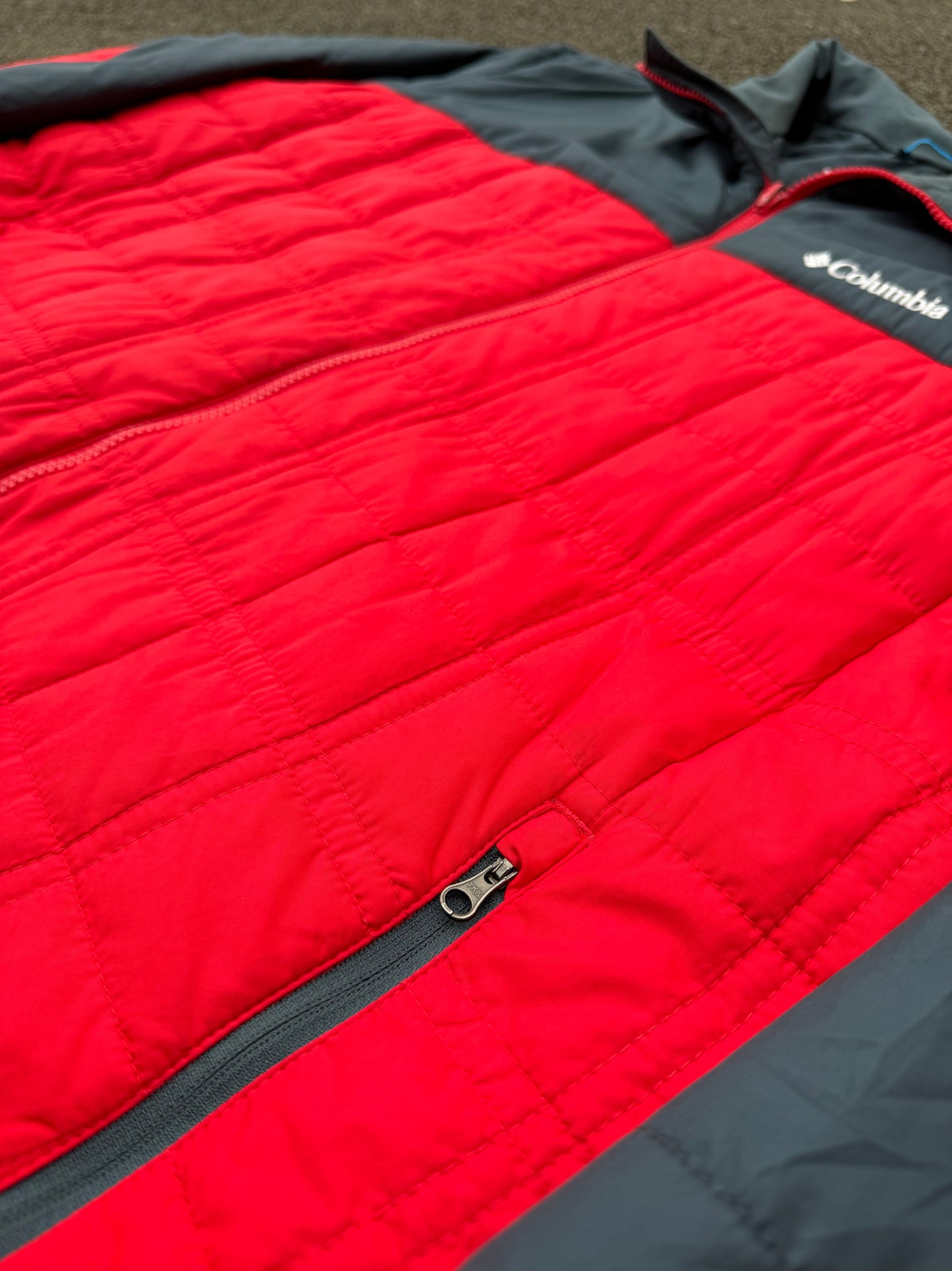 Columbia Red Omni-Heat Micropuff Jacket