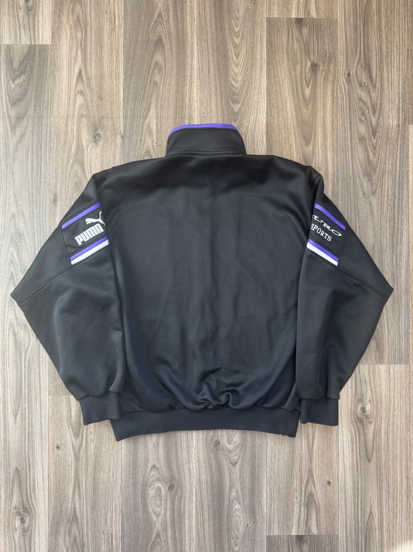 Puma Euro Sports Purple And Black Jacket