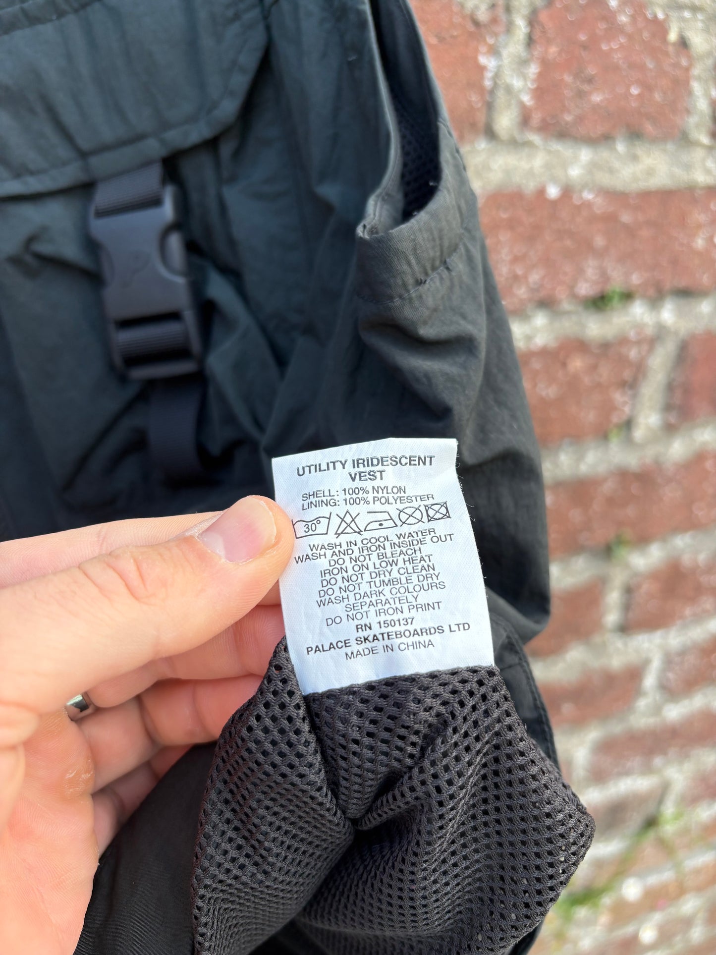 Palace Black Utility Vest