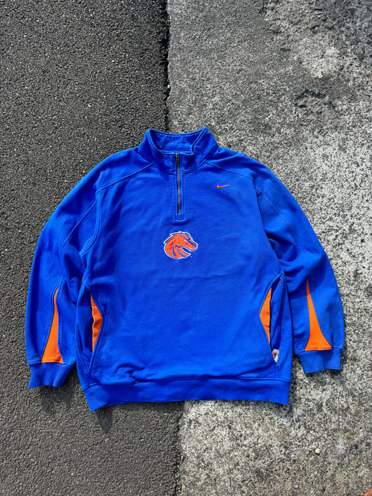 Vintage Nike Boise State 1/4 Zip Jumper