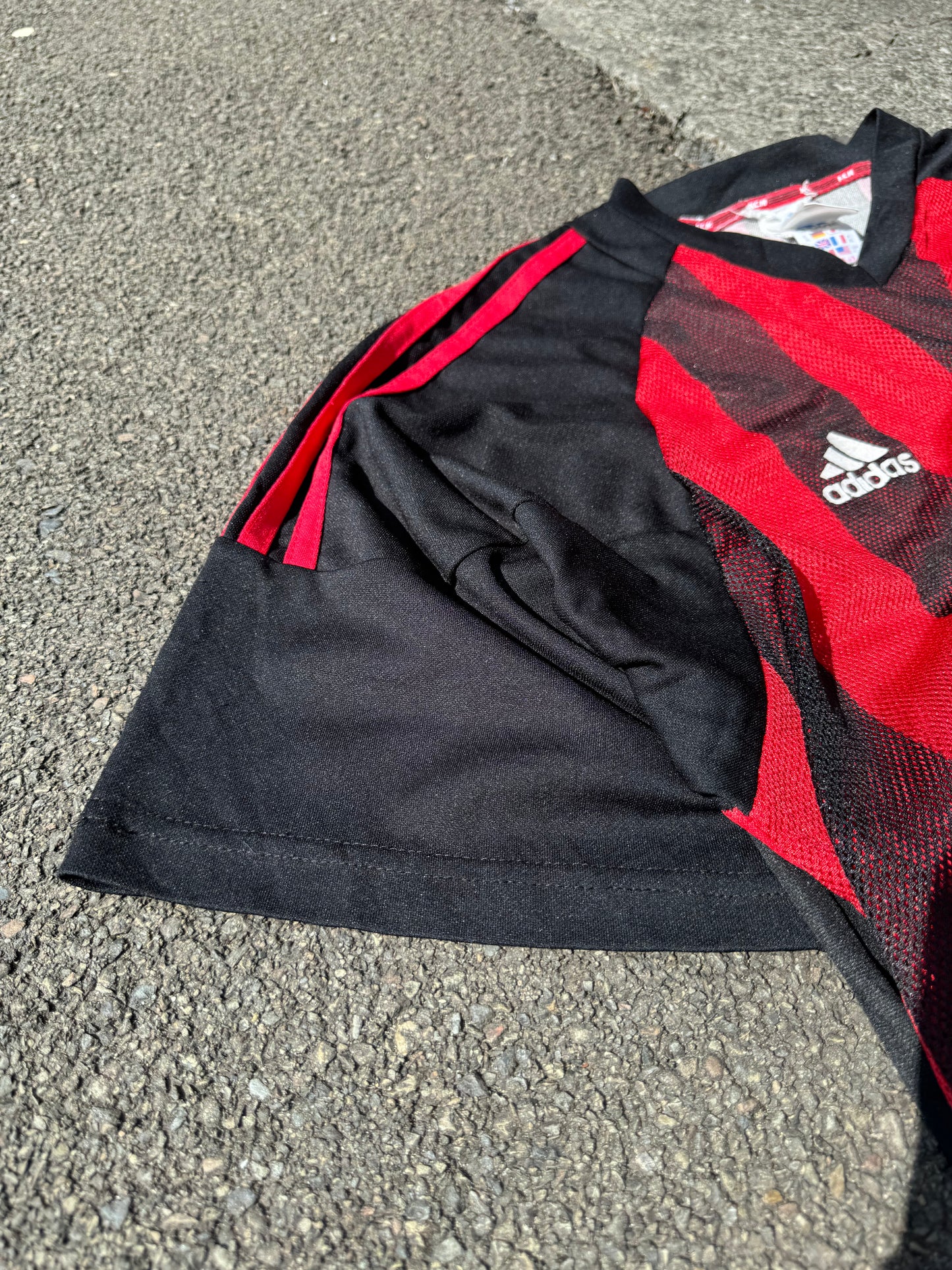 Black A.C Milan Adidas Football Shirt