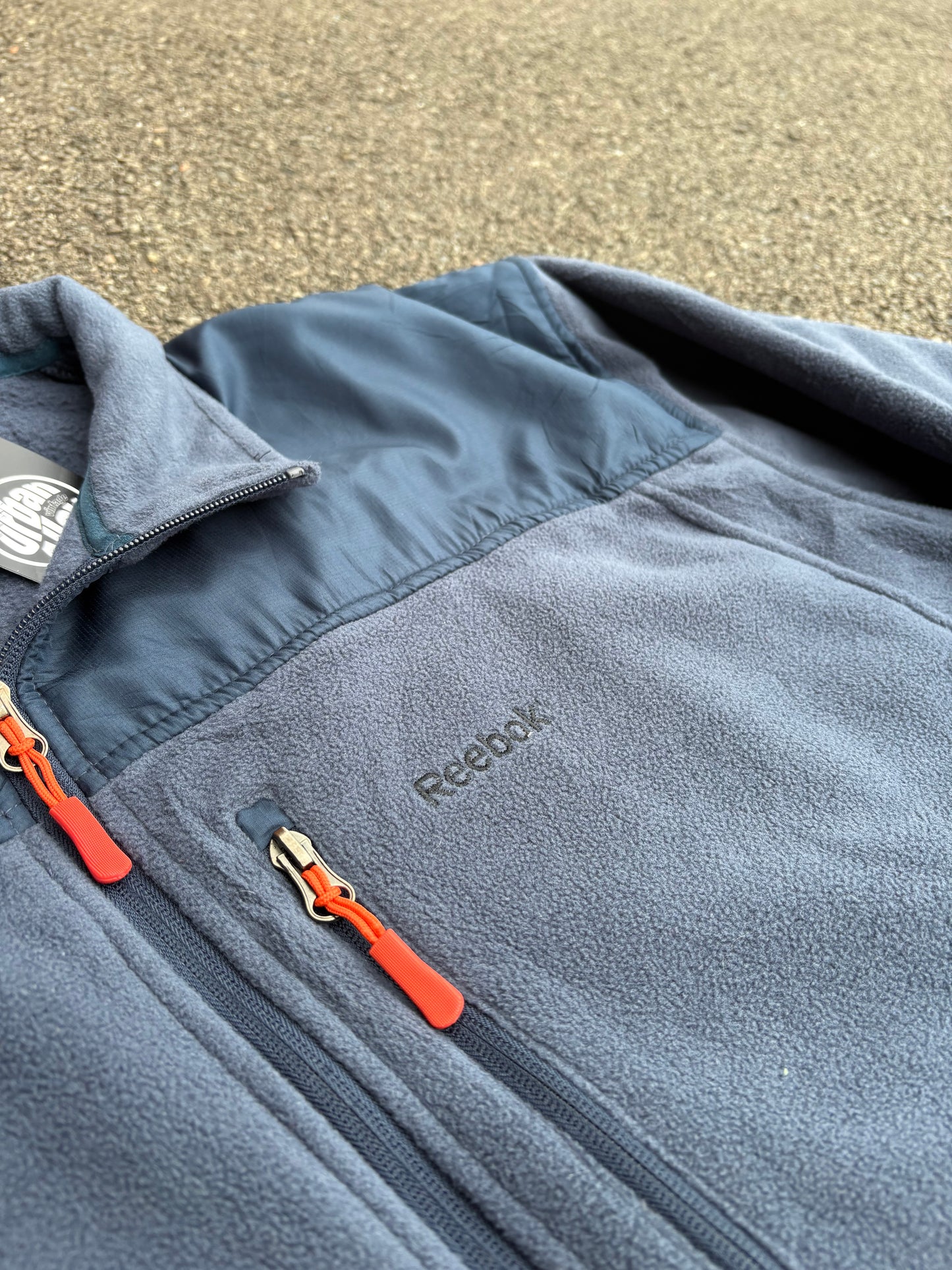 Y2K Reebok Navy Zip Fleece