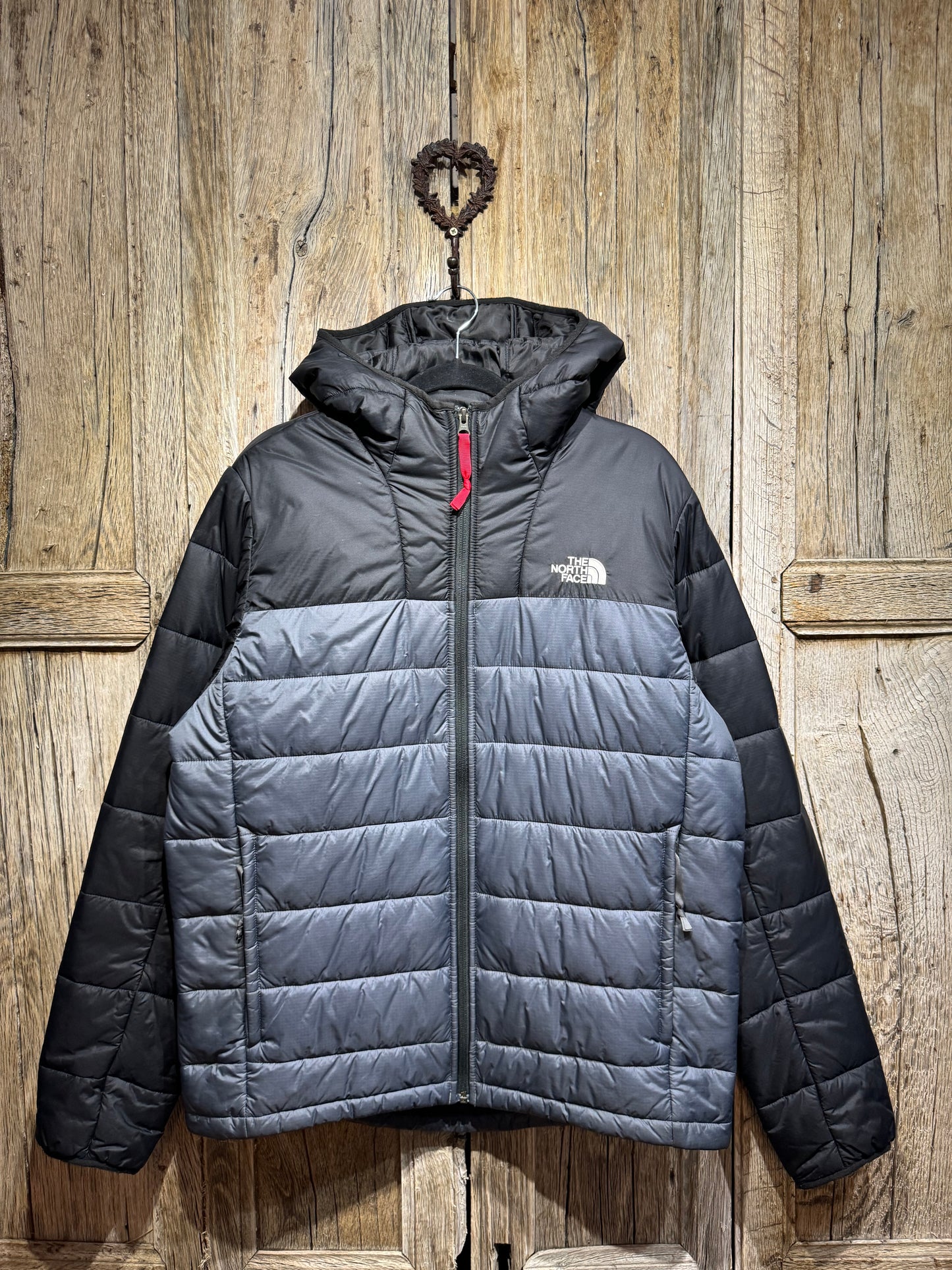 Grey North Face Synthetic Puffer Jacket