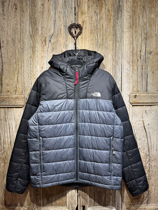 Grey North Face Synthetic Puffer Jacket