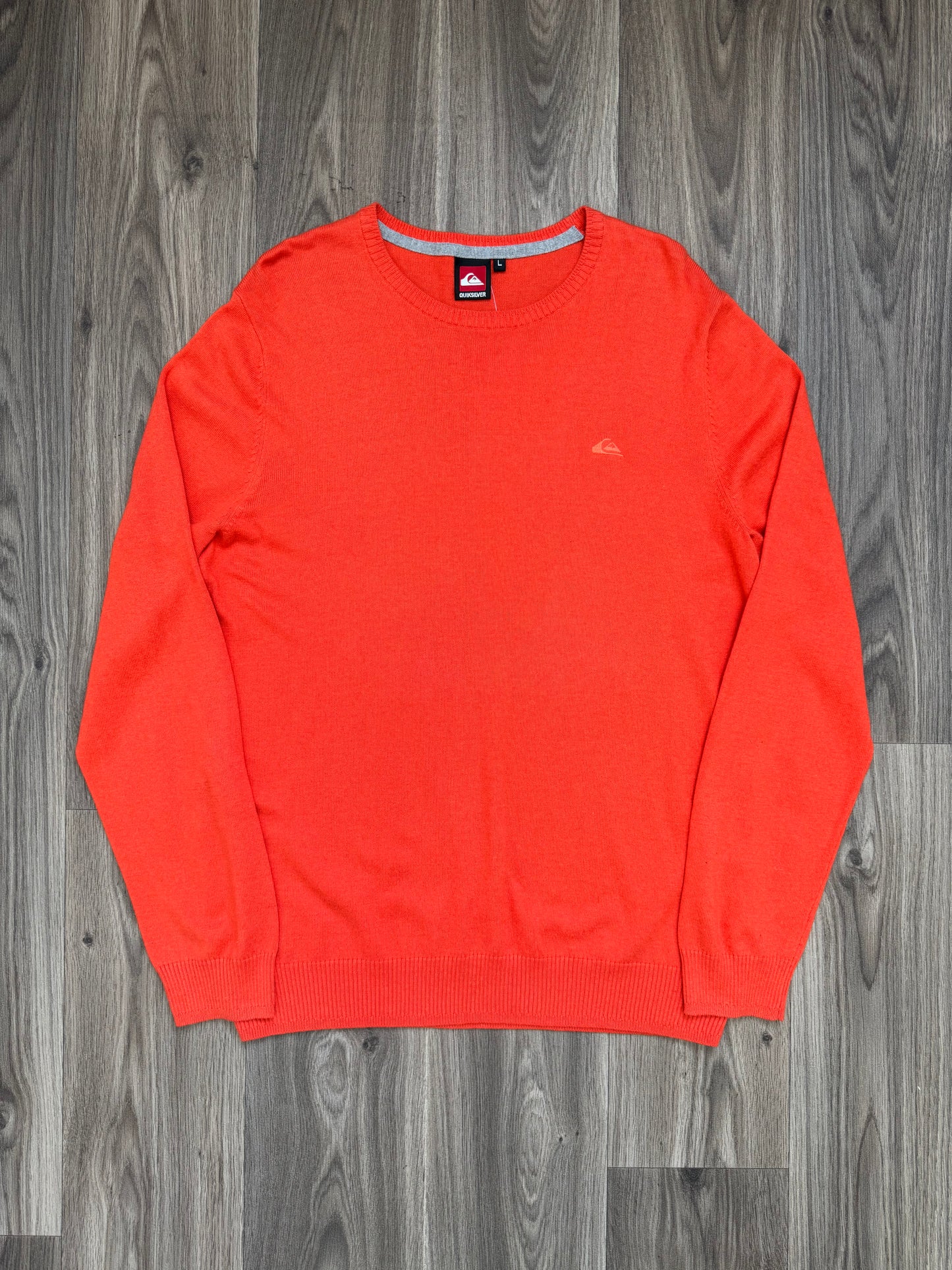Vintage Embroidered Quiksilver Orange Sweatshirt