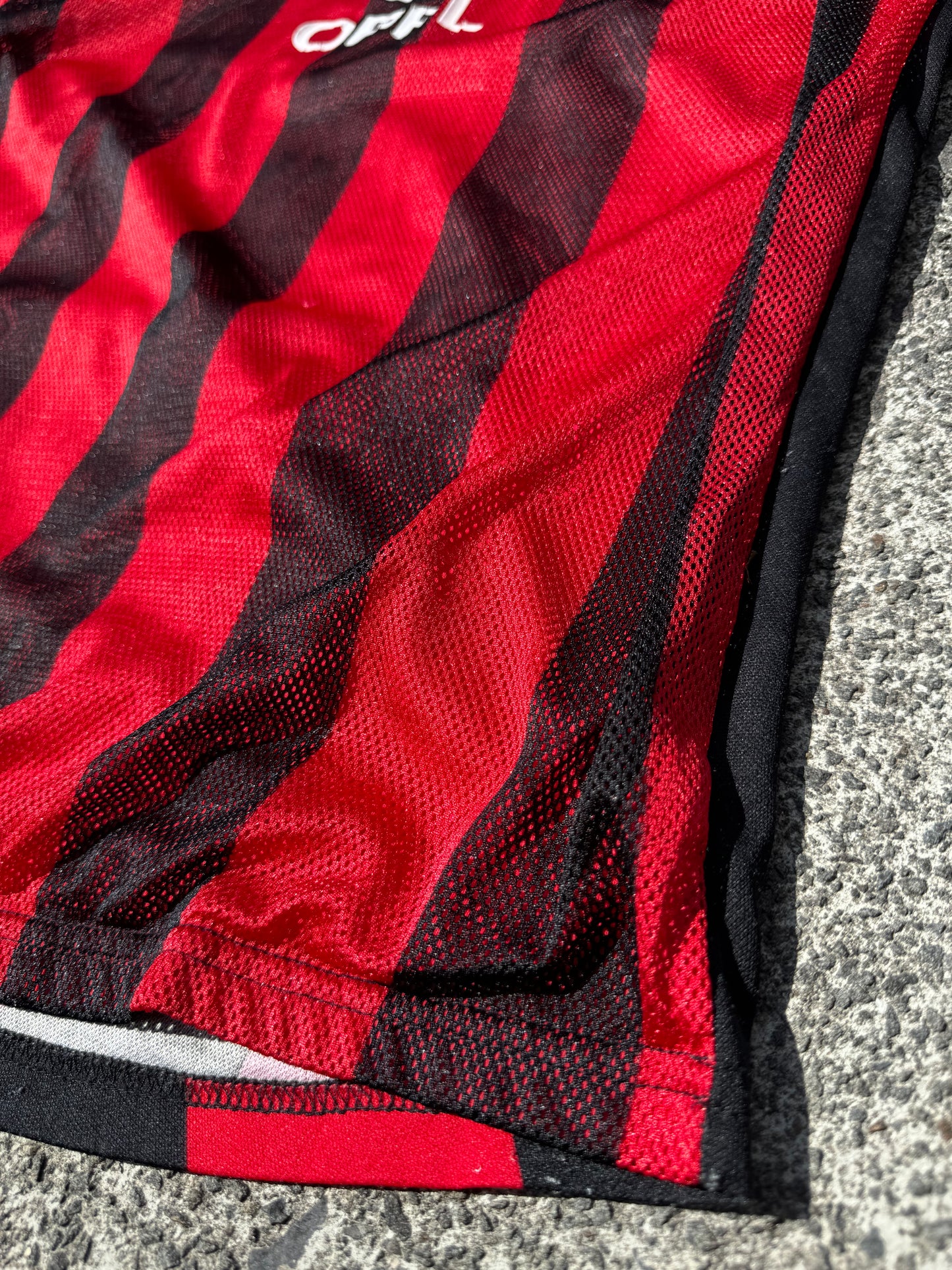 Black A.C Milan Adidas Football Shirt