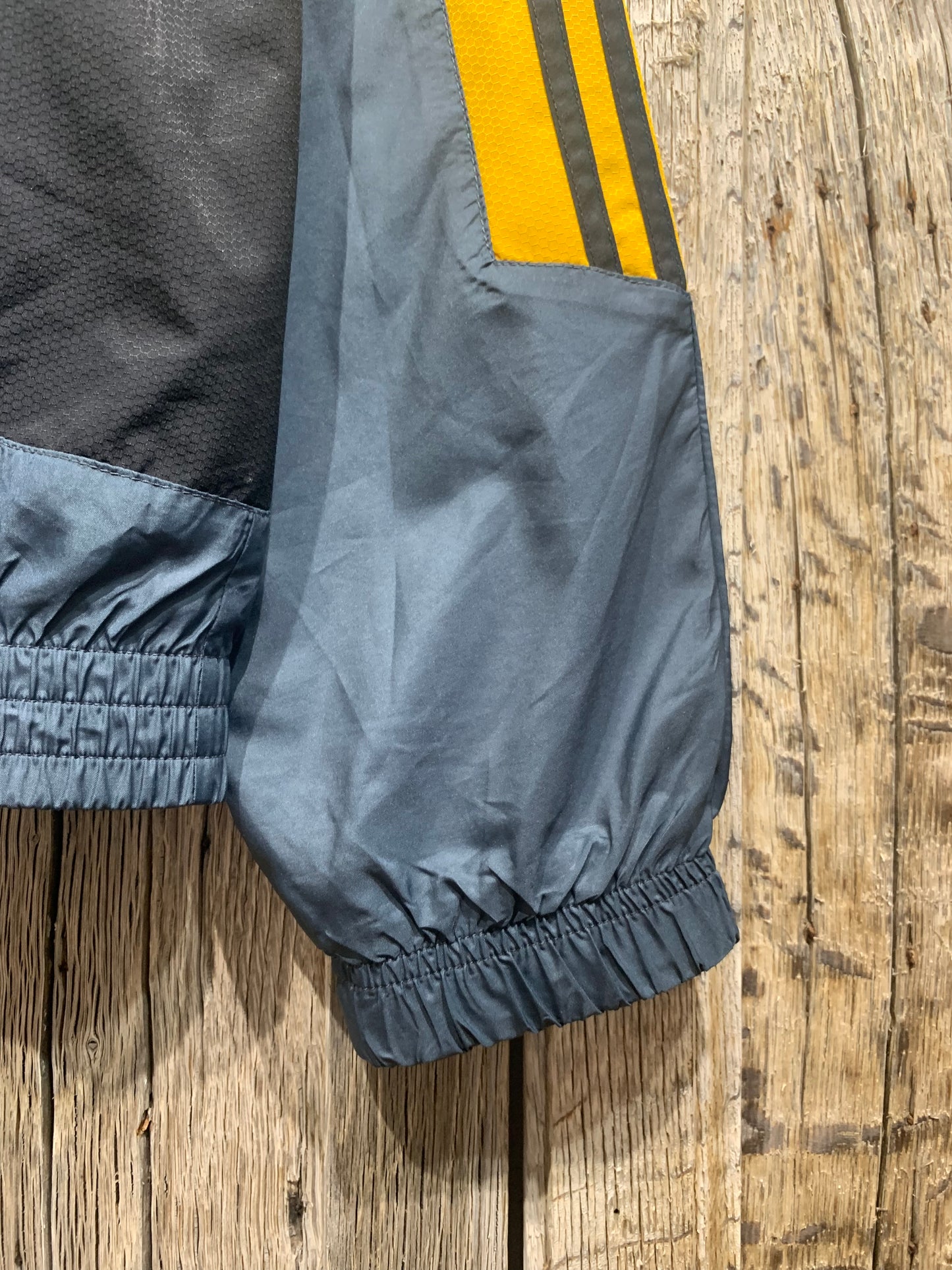 Grey Adidas Honeycomb Stripe Jacket