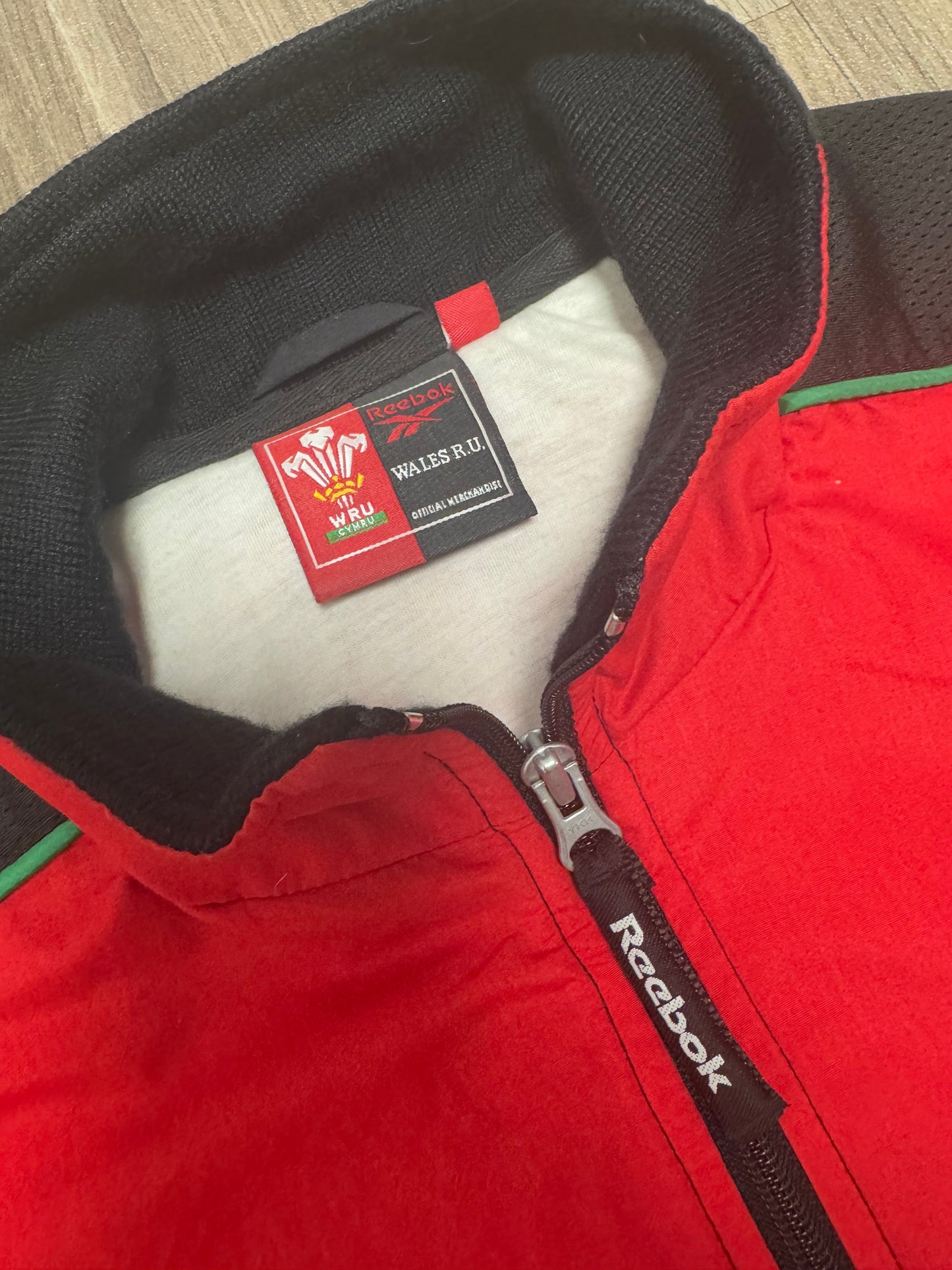 Wales WRU Vintage Reebok Track Jacket