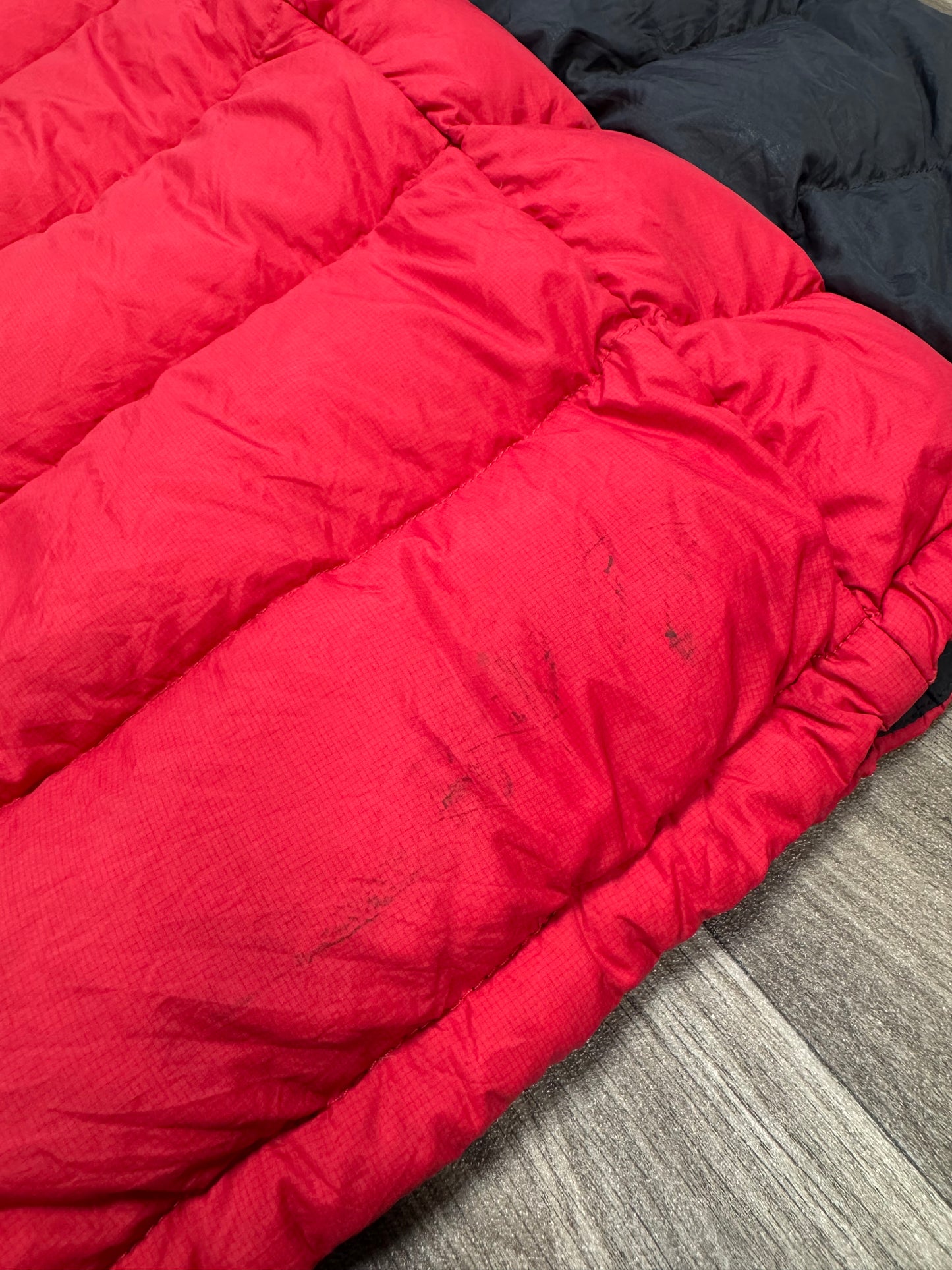 Red North Face Puffer Coat