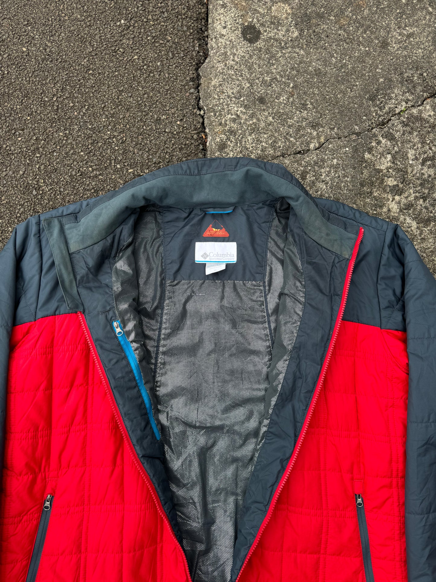 Columbia Red Omni-Heat Micropuff Jacket