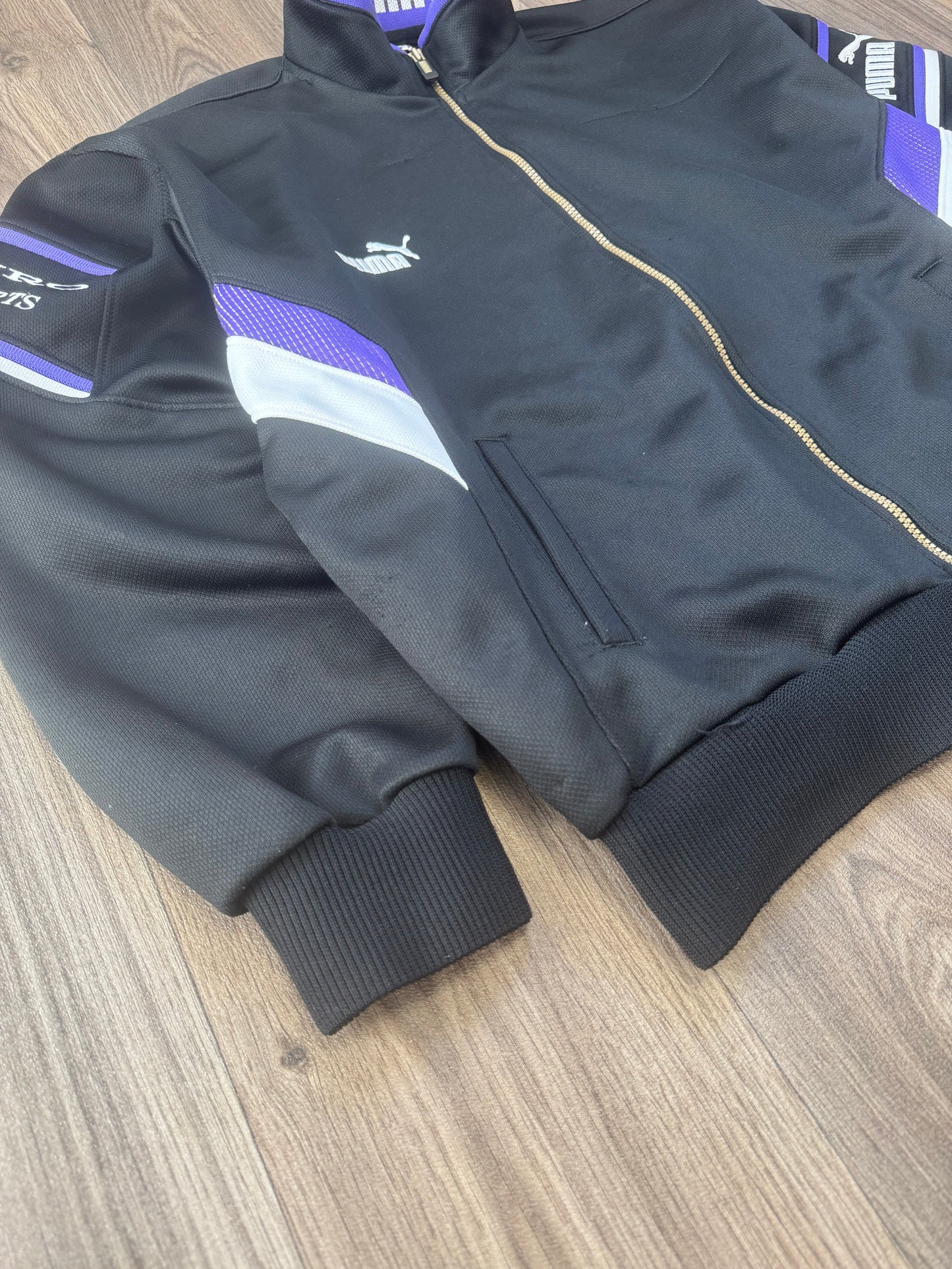 Puma Euro Sports Purple And Black Jacket