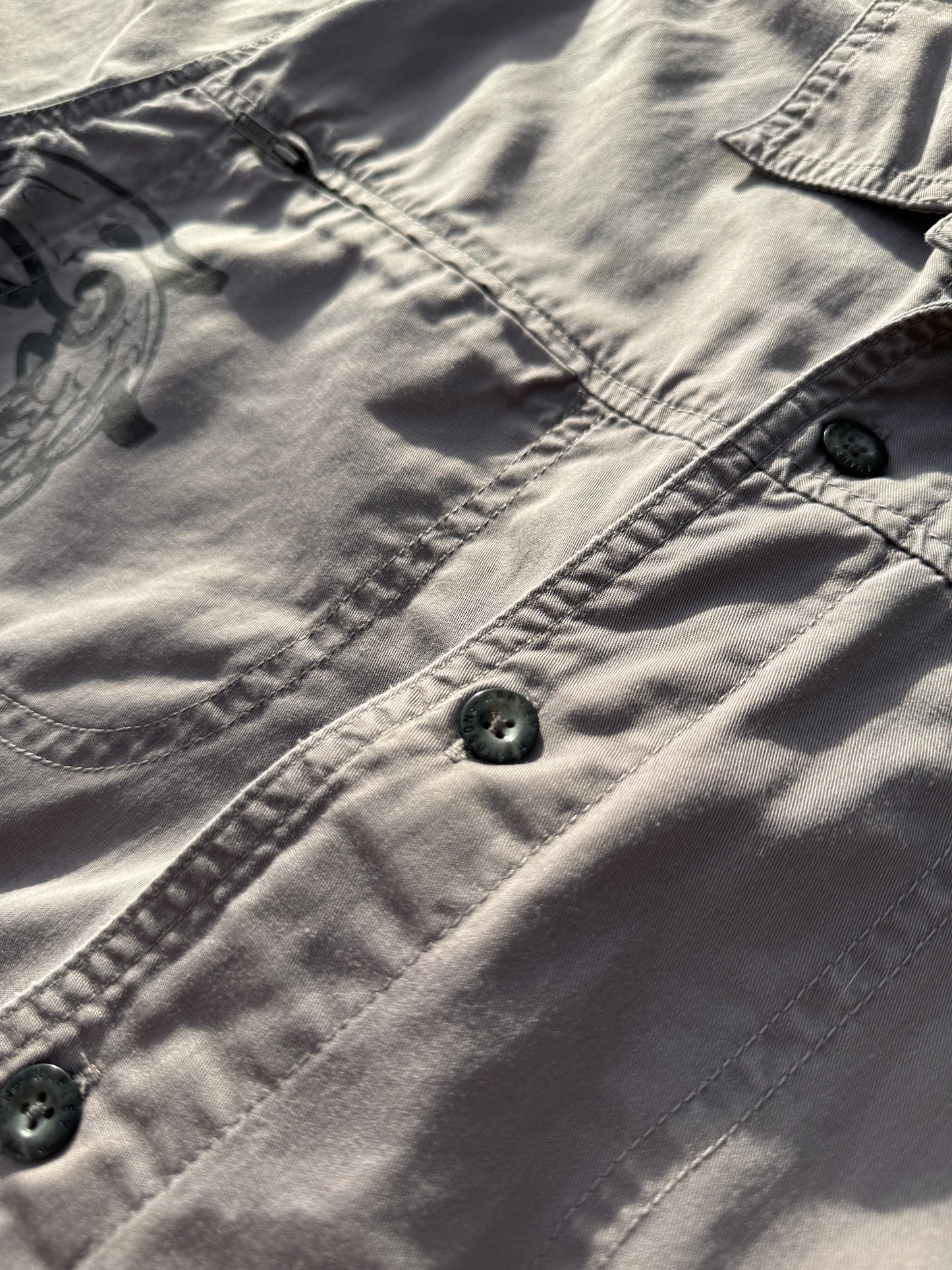 Harley Davidson Grey Button Shirt