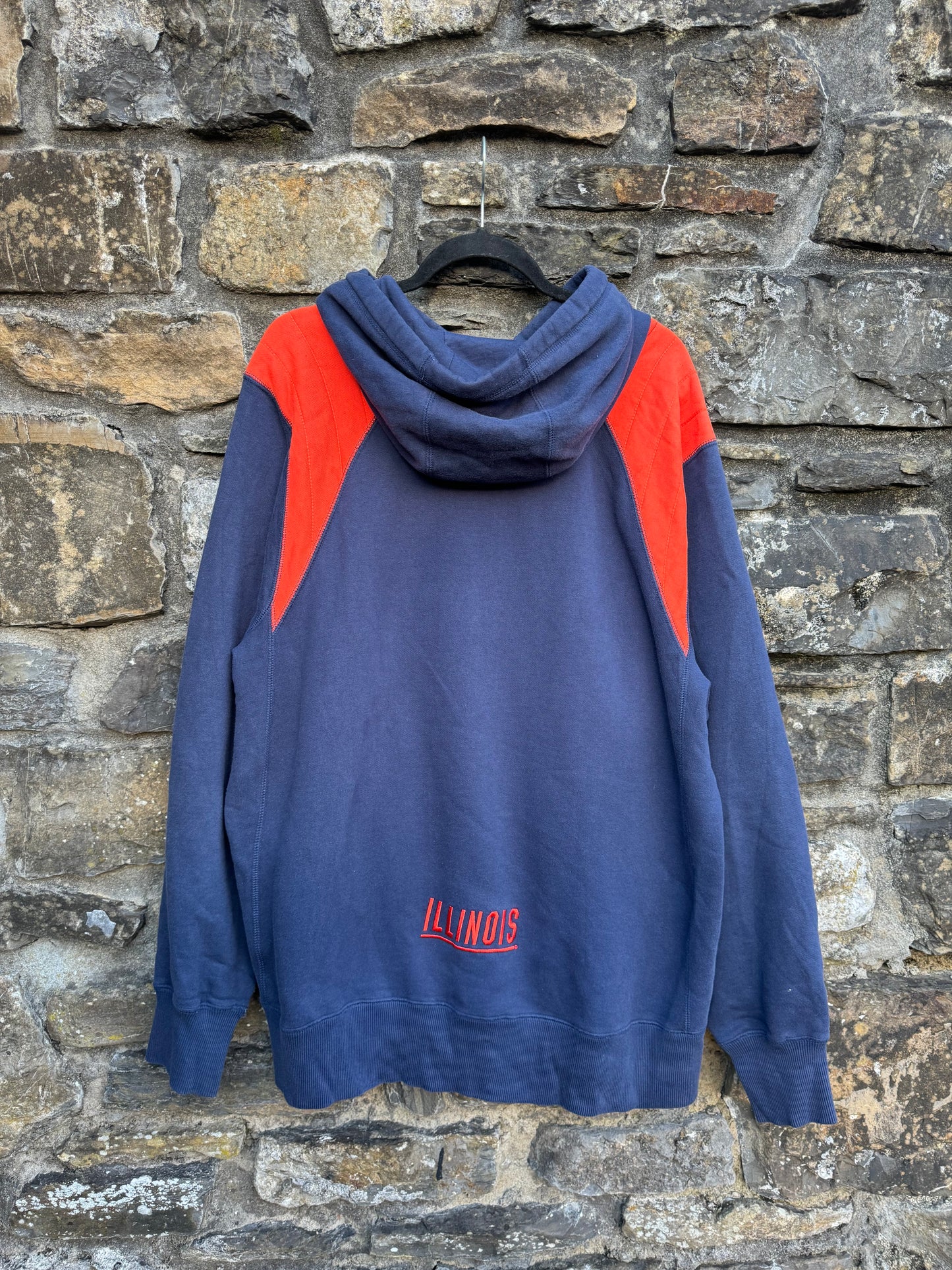 Nike Navy Illinois Embroidered Hoodie
