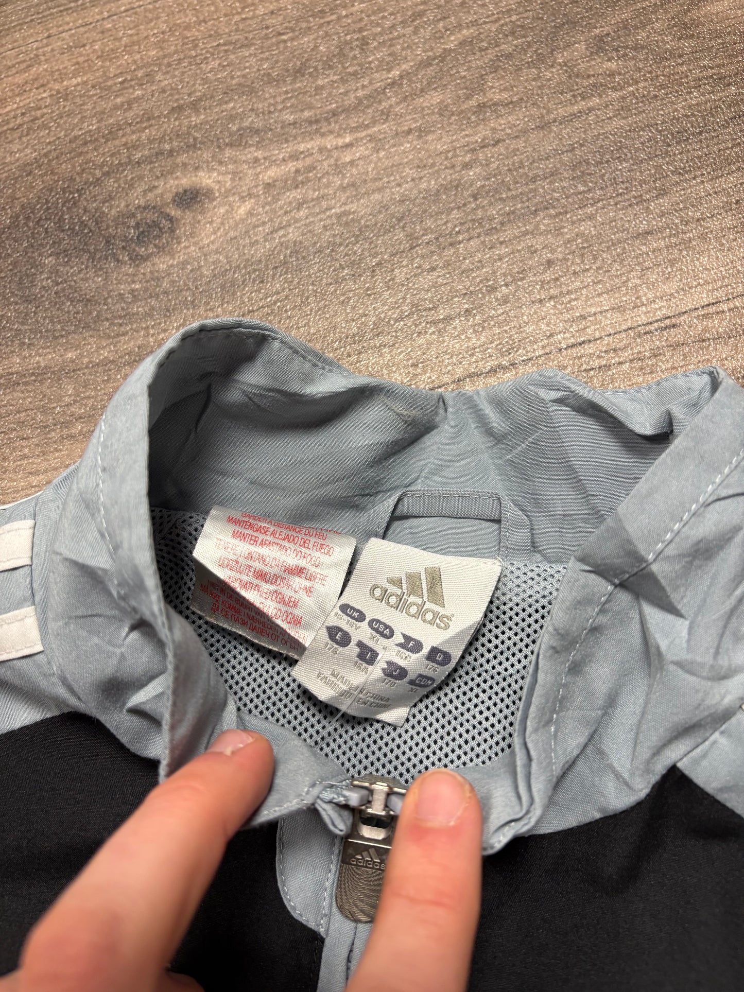 Vintage Adidas Grey Zip Track Jacket