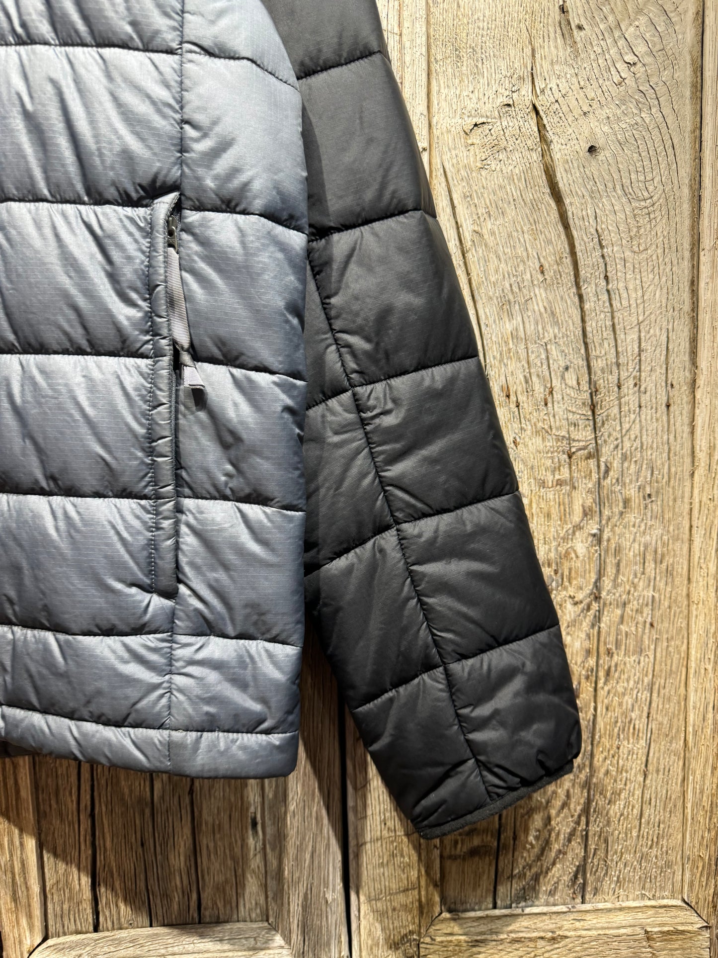 Grey North Face Synthetic Puffer Jacket