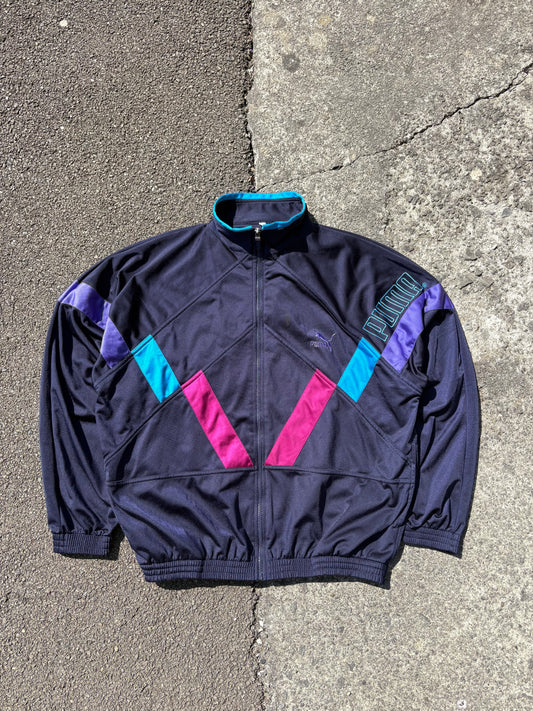 Vintage Puma Purple Track Jacket