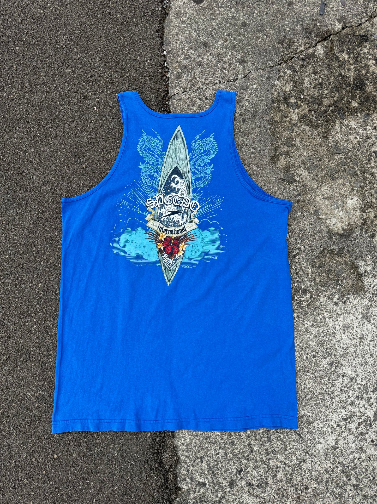 Vintage Blue Speedo Surf Vest