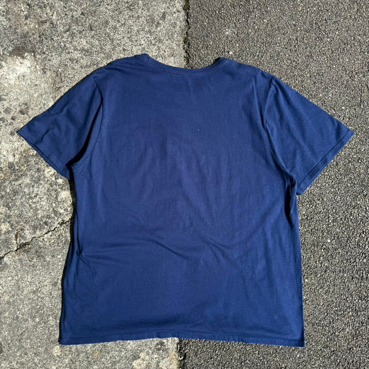 Nike Navy Swoosh Logo Tee