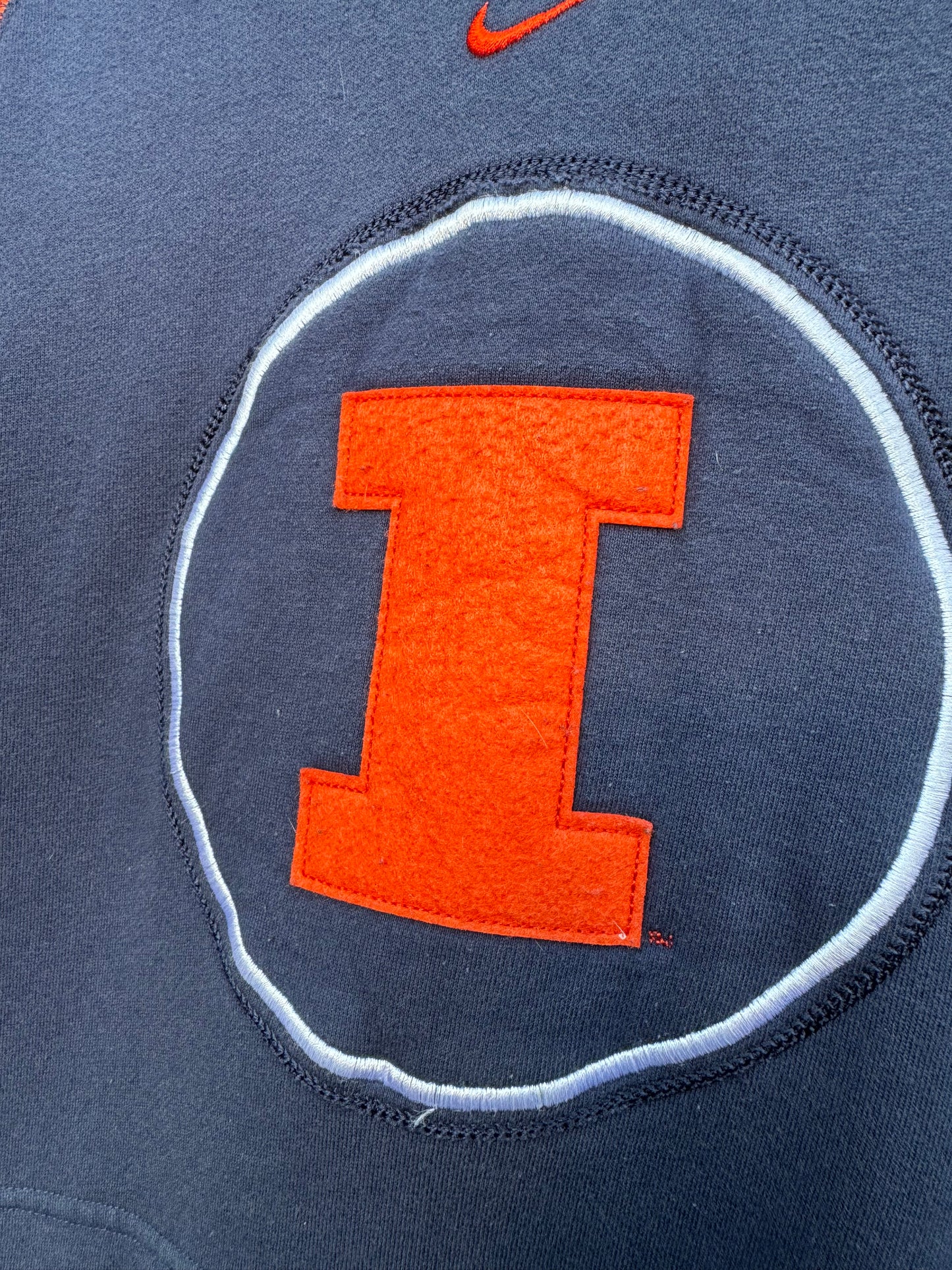 Nike Navy Illinois Embroidered Hoodie
