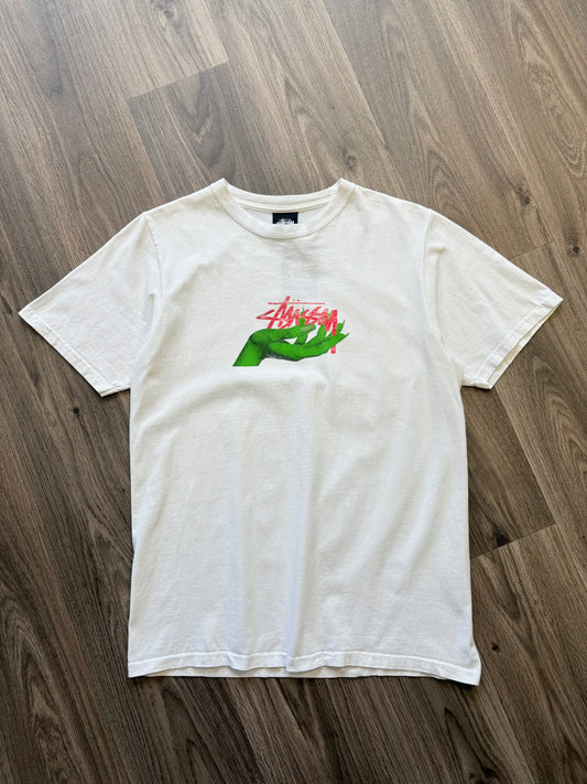 Stussy White Graphic Tee