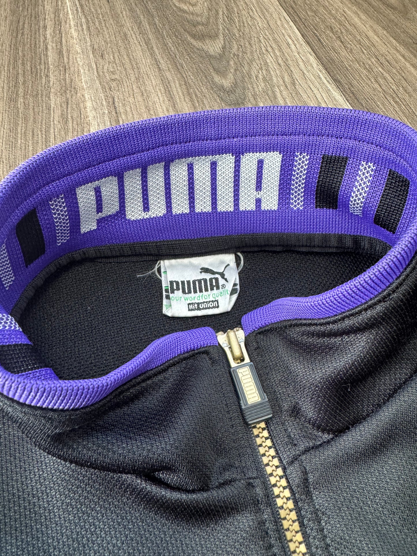 Puma Euro Sports Purple And Black Jacket