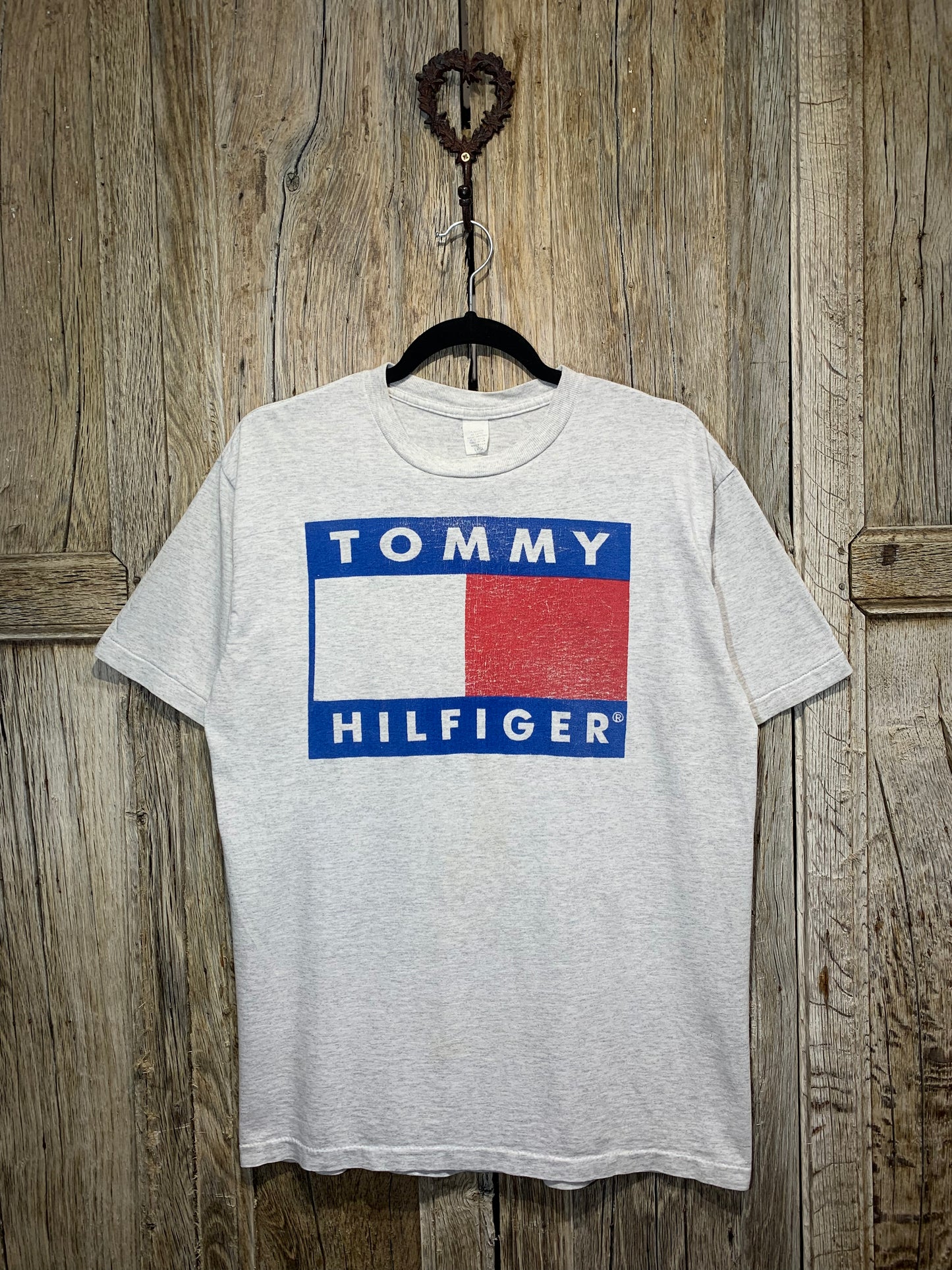 Grey Tommy Hilfiger Logo Tee