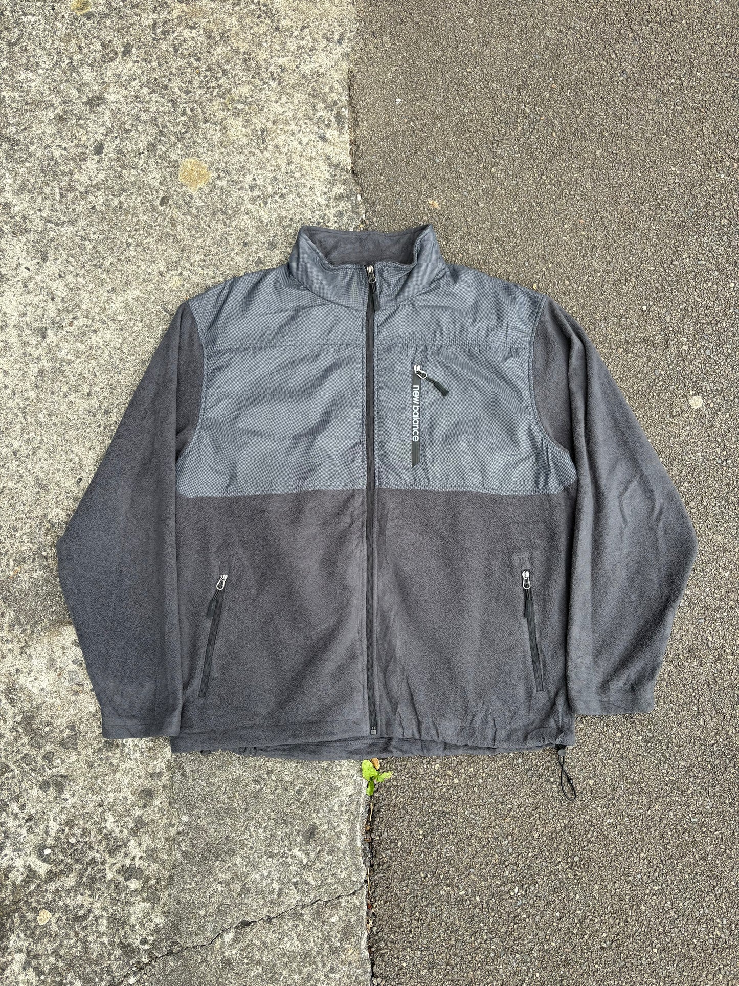 New Balance Grey Zip Fleece Jacket