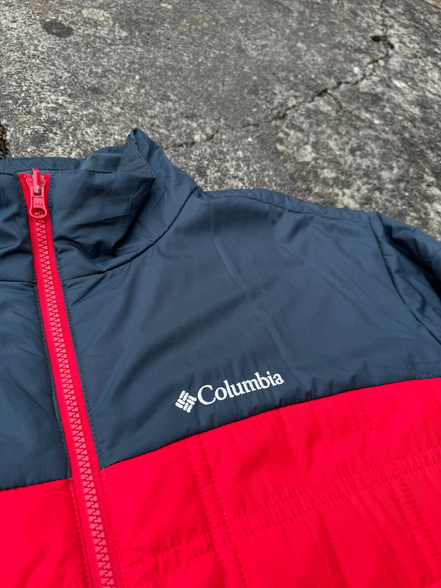 Columbia Red Omni-Heat Micropuff Jacket