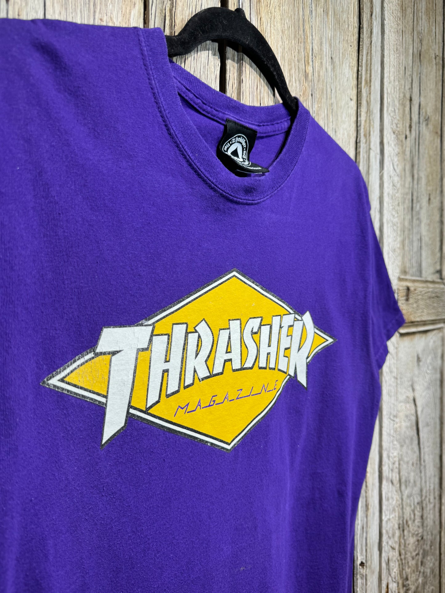 Purple Thrasher Diamond Logo Graphic Tee