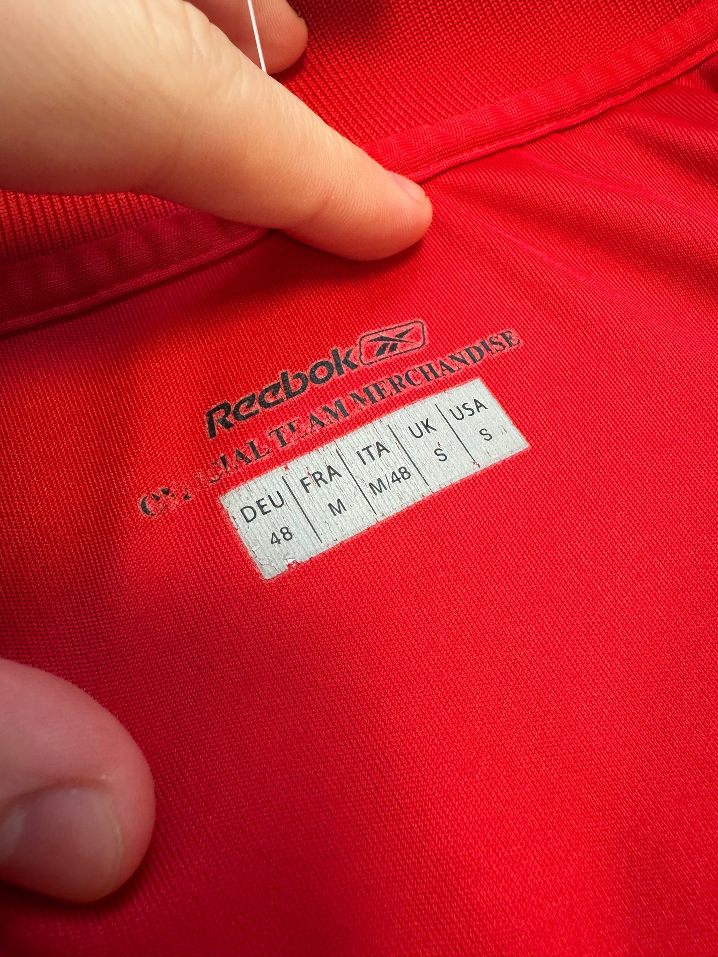 Wales WRU Red Reebok Polo Zip Shirt