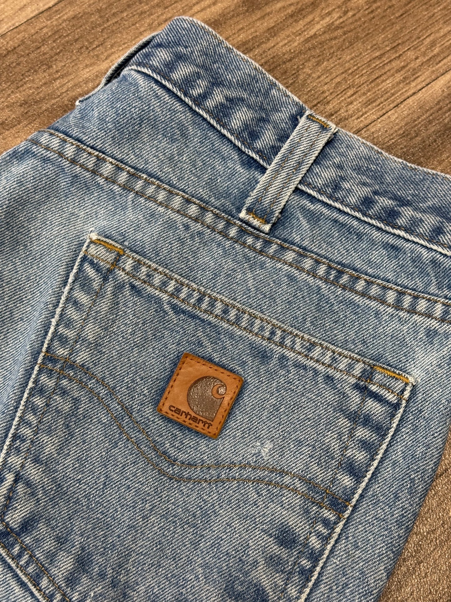 Carhartt Blue Denim Knee Patch Jeans