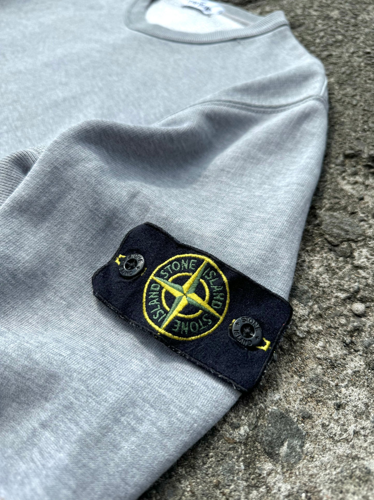 Stone Island Grey Badge Sweatshirt