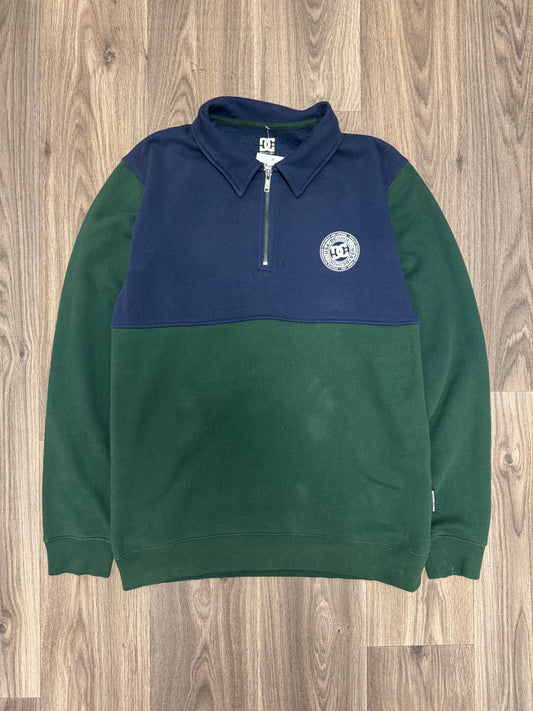 DCShoecoUSA Navy and Green 1/4 Zip