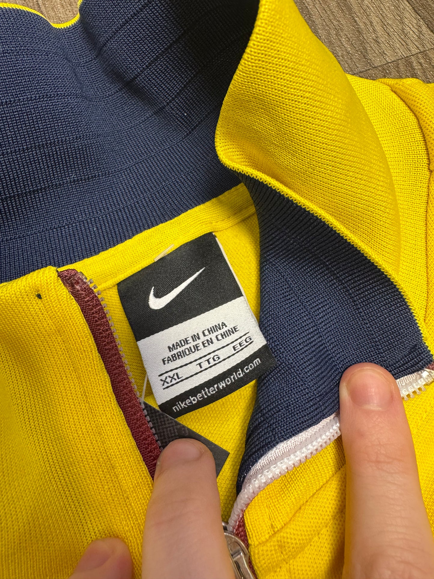 Nike Barcelona Yellow Football Jacket