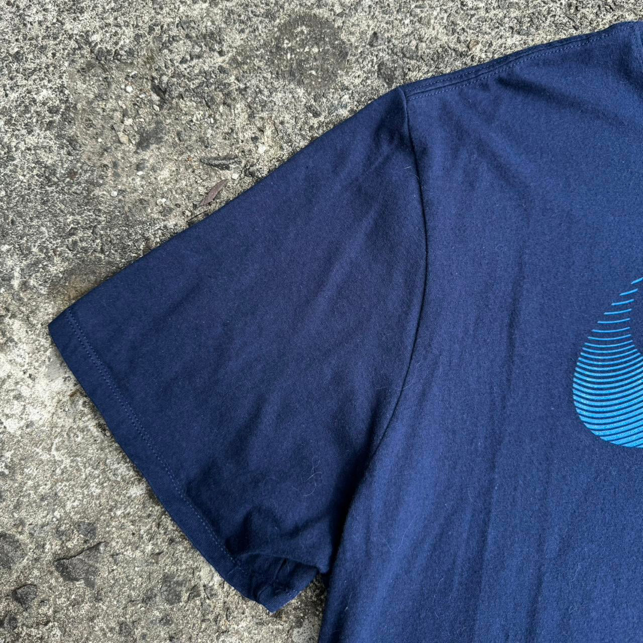 Nike Navy Swoosh Logo Tee