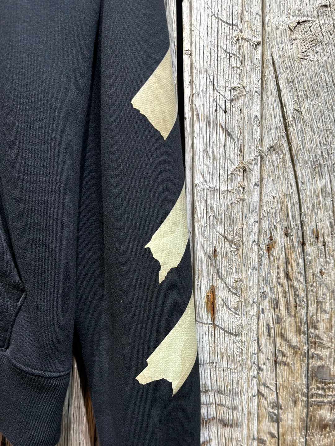 Black Off-White Diag Tape Hoodie