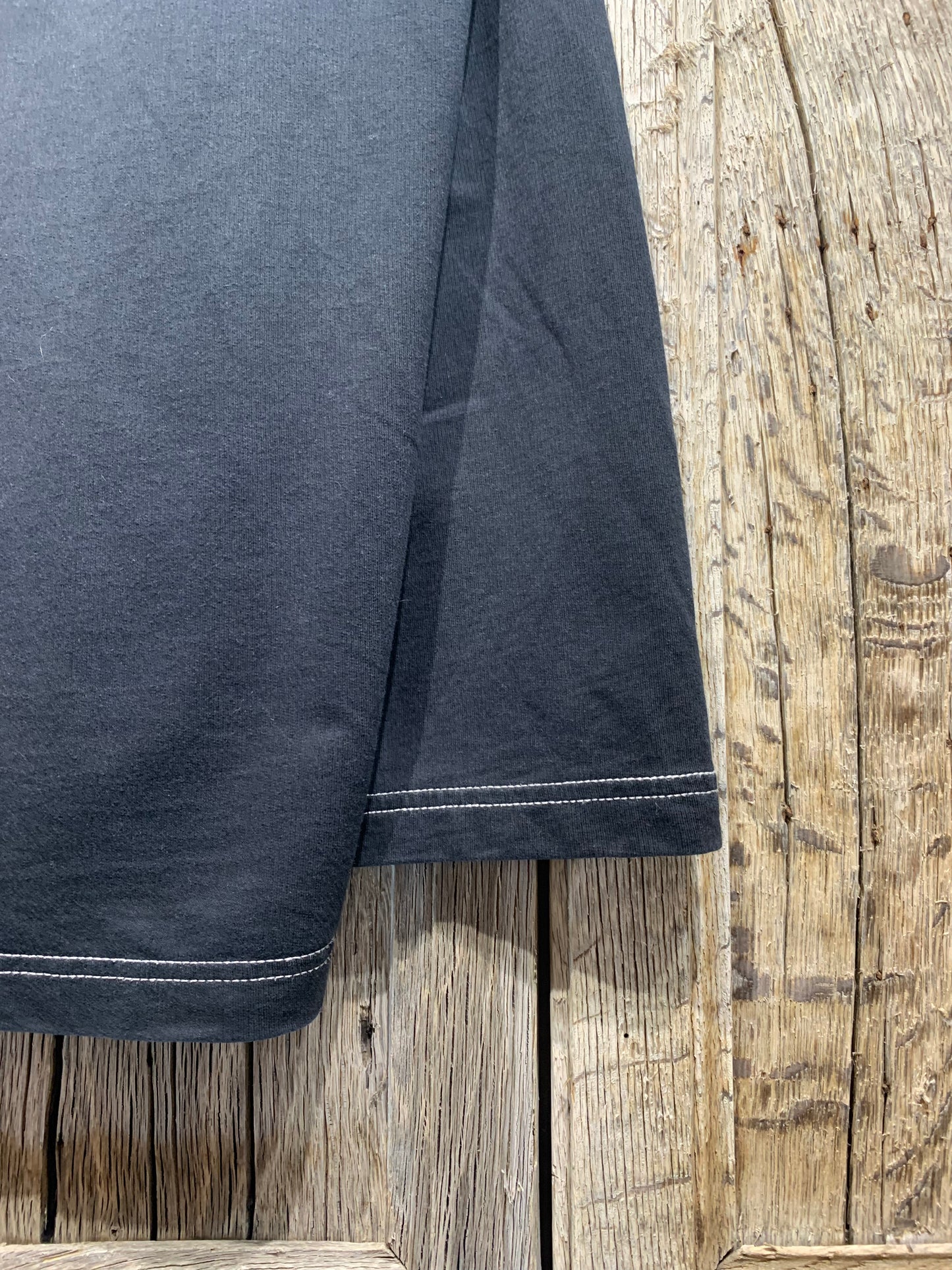 Black Nautica Contrast Stitch 1/4 Zip Jumper