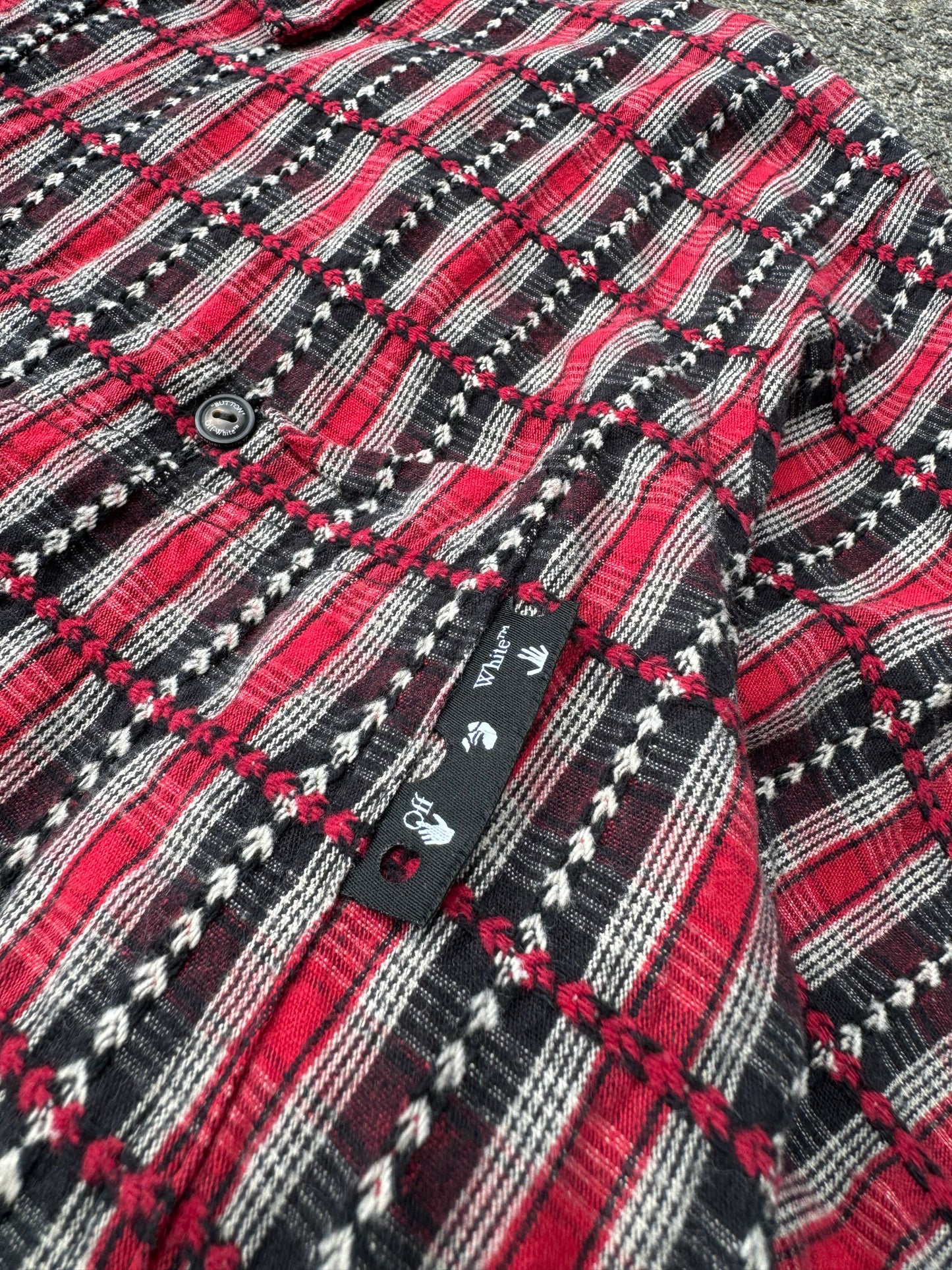 Off-White Check Flannel Shirt